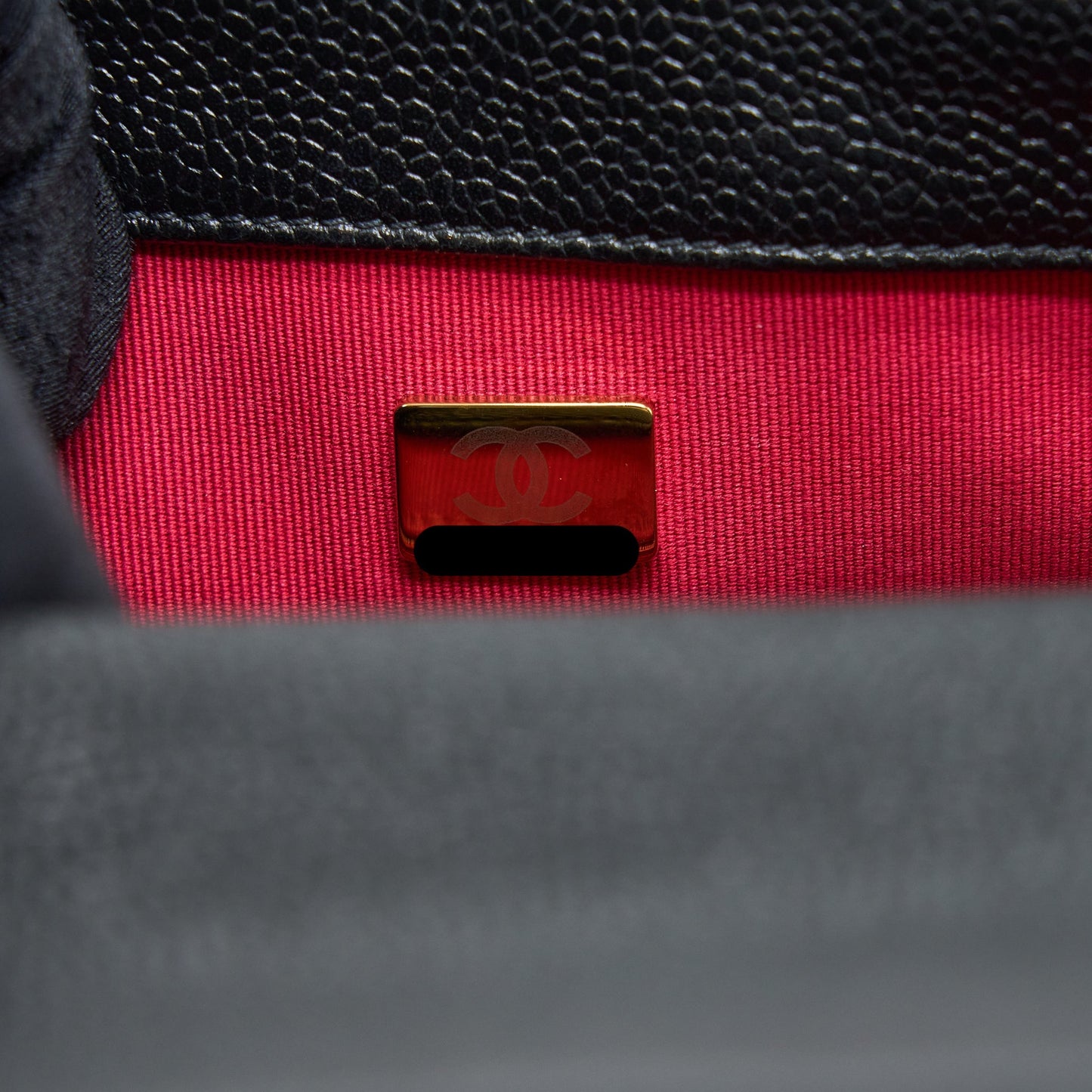 Chanel Quilted Flap Bag with Double Chain Caviar Black Brushed (Microchip)