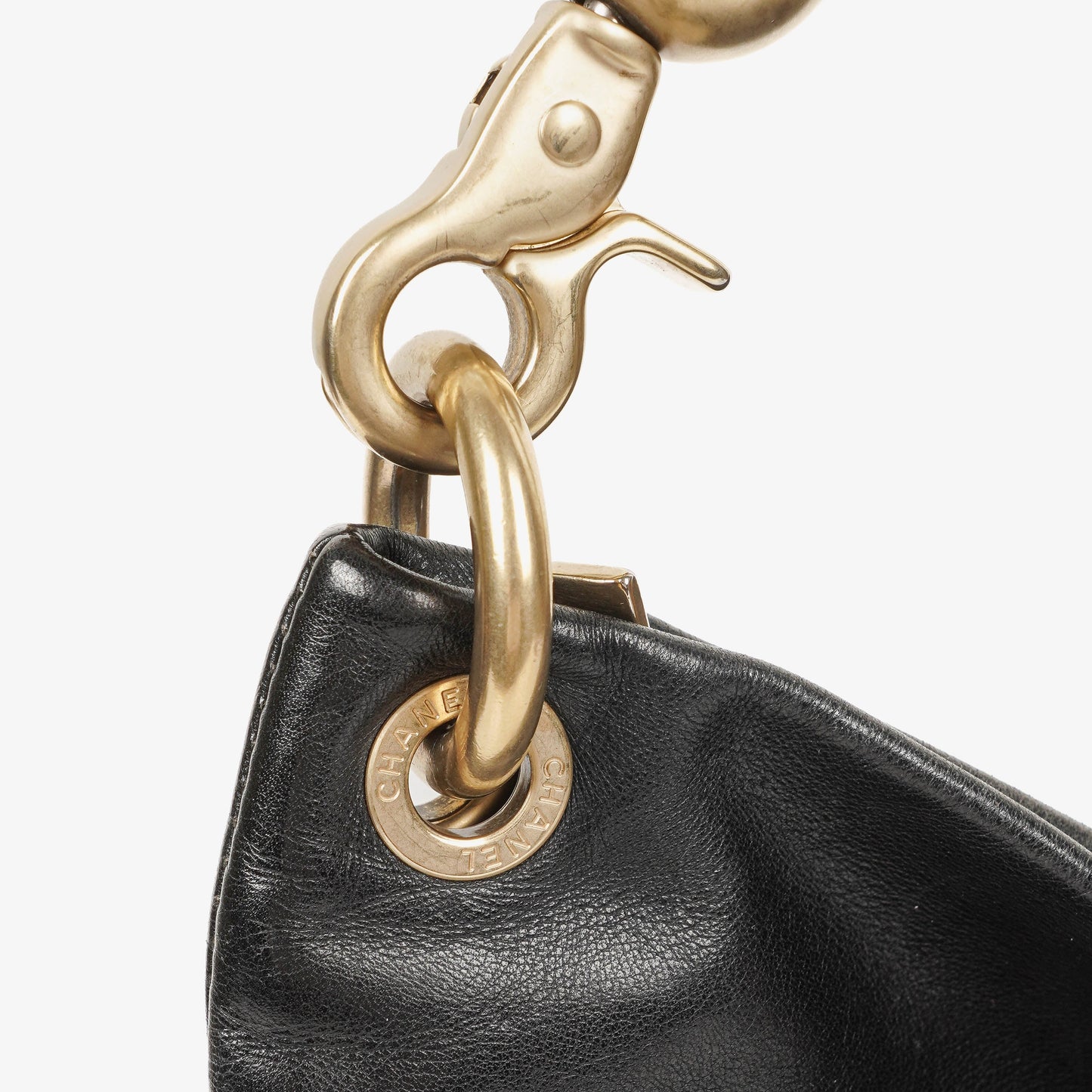 Chanel CC Black Calfskin Bucket Bag
