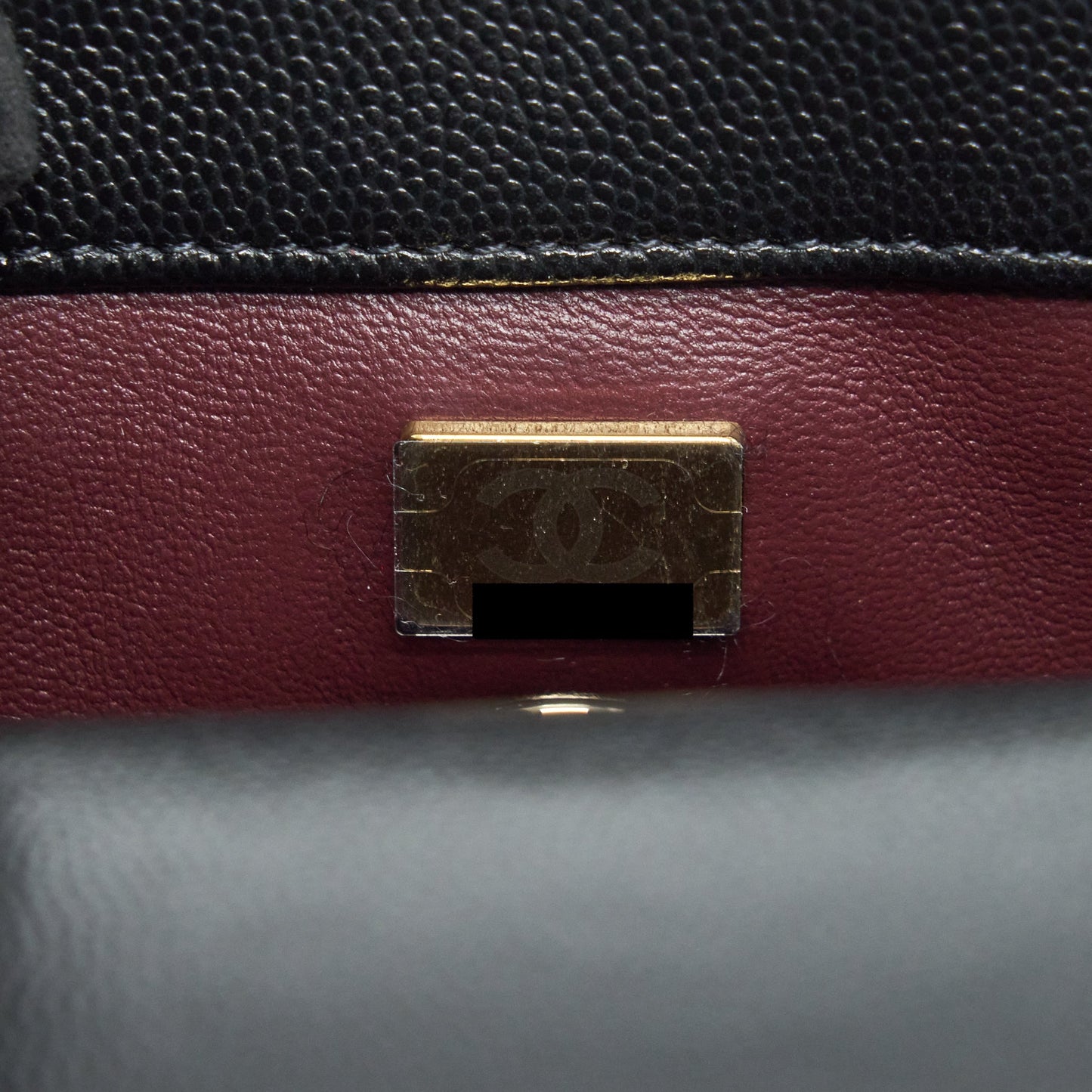 Chanel Mini Coco Handle 20cm Caviar Black L