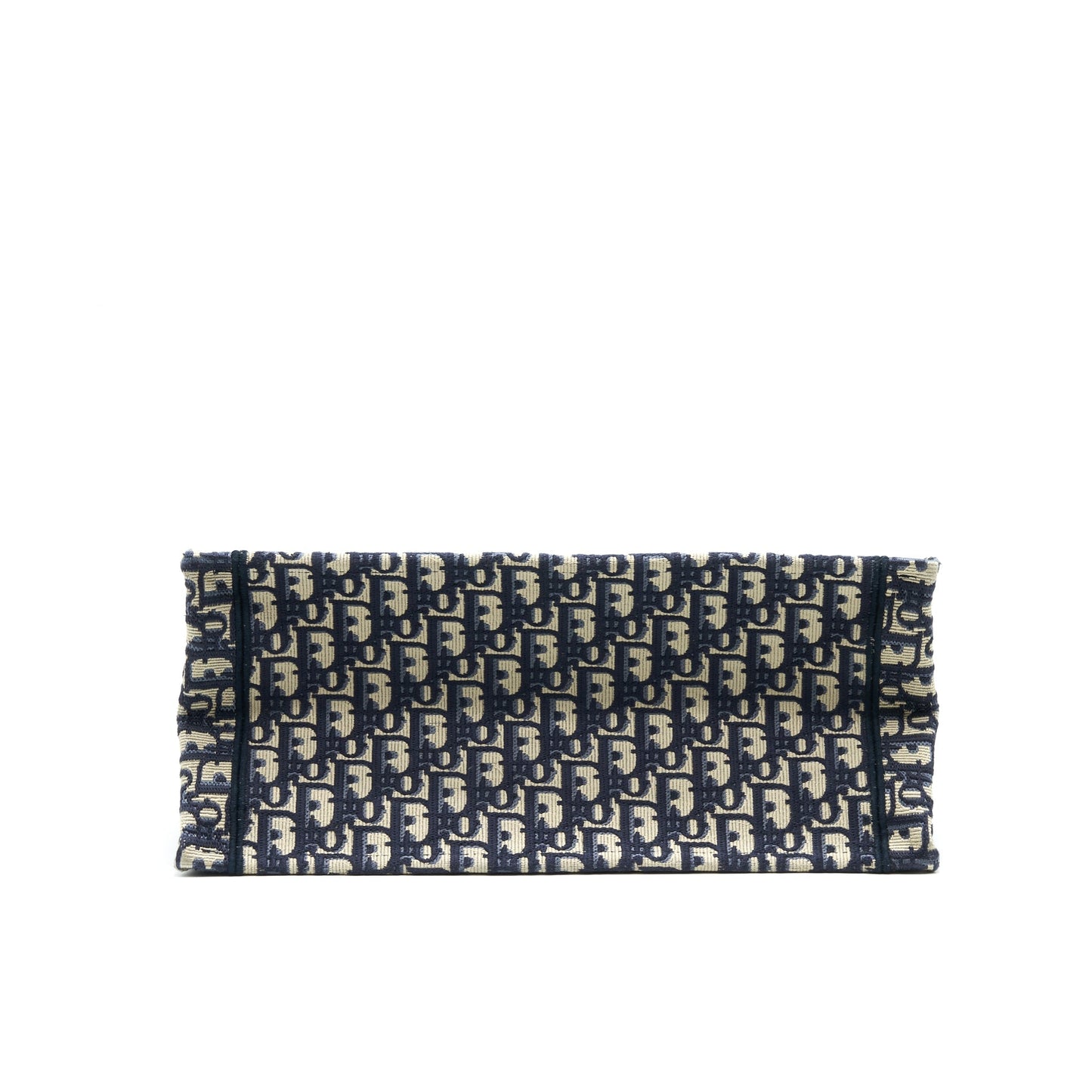 Dior Small Booktote Purse Blue Oblique Embroidery