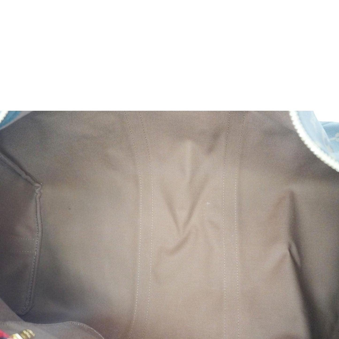 LOUIS VUITTON Keepall Bandoulière 50 Monogram Canvas Travel Bag Coquelicot