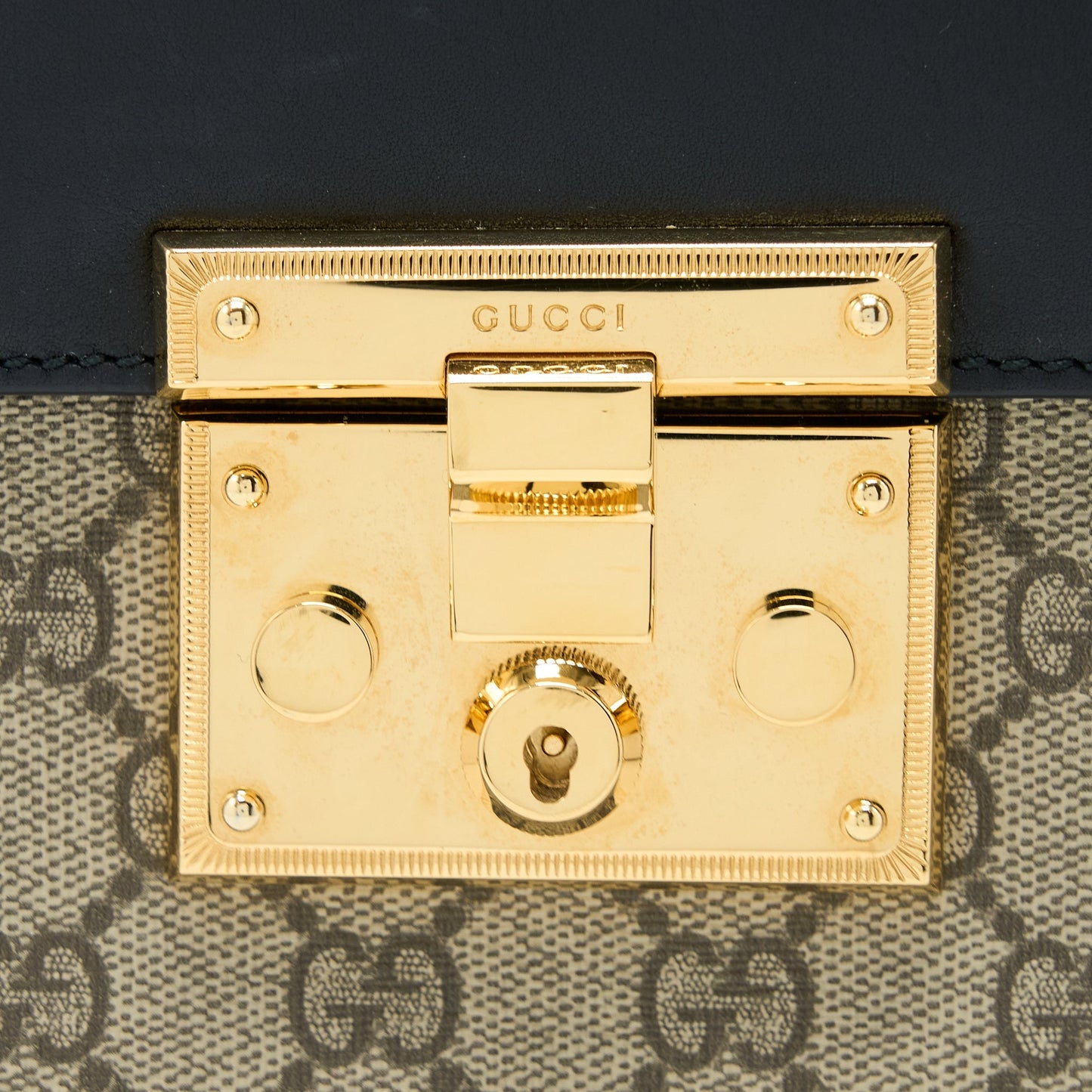 Gucci Padlock GG Supreme Top Handle Bag