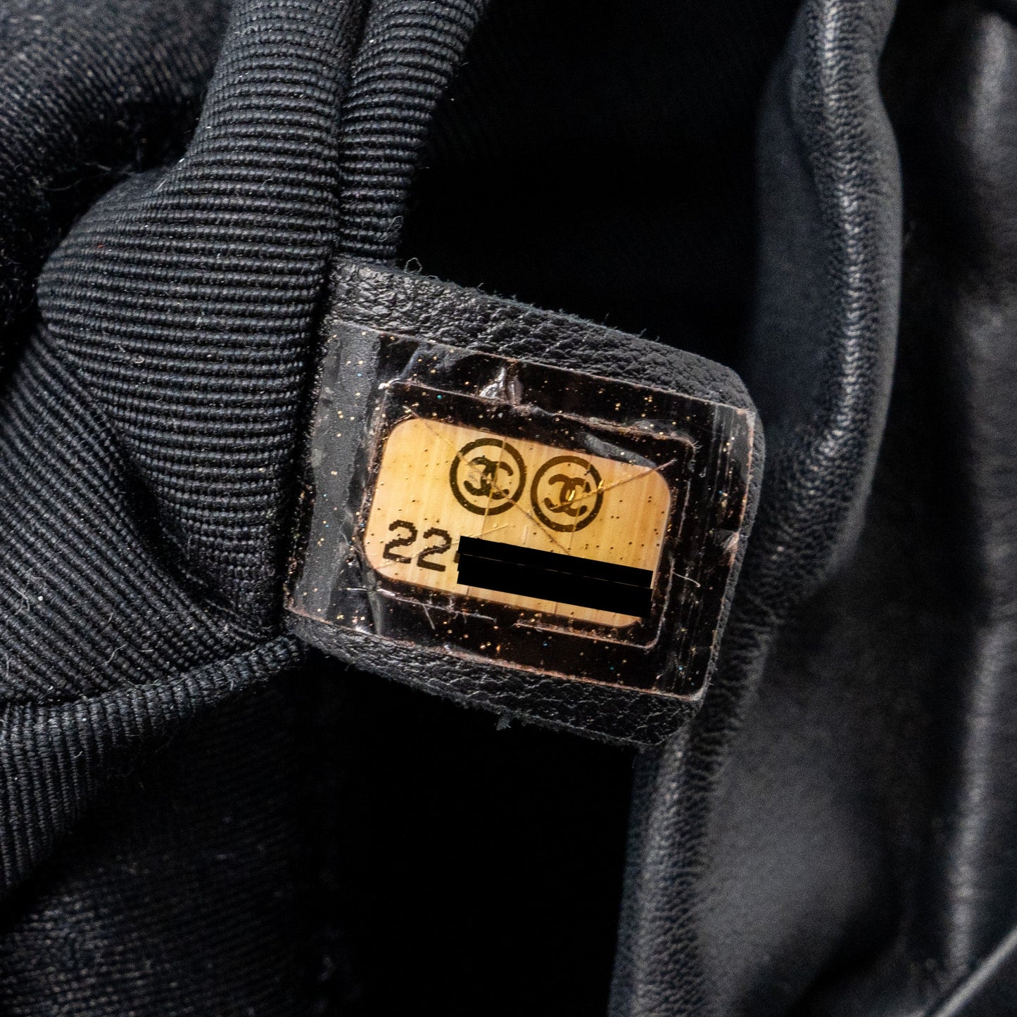Chanel Small Urban Spirit Backpack Chevron Calfskin Black
