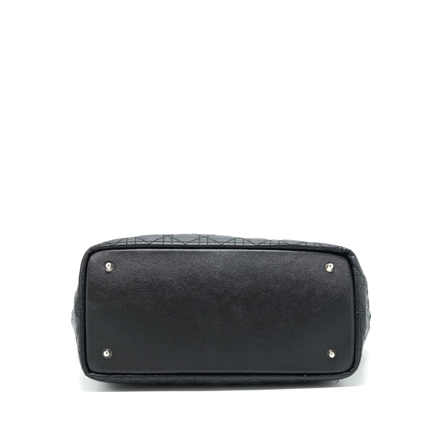 Dior Lady Dior Tote Purse Canvas Black