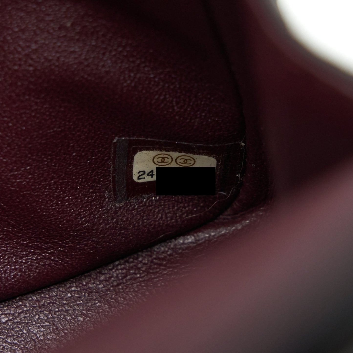 Chanel Reissue 2.55 double flap Bag Calfskin black