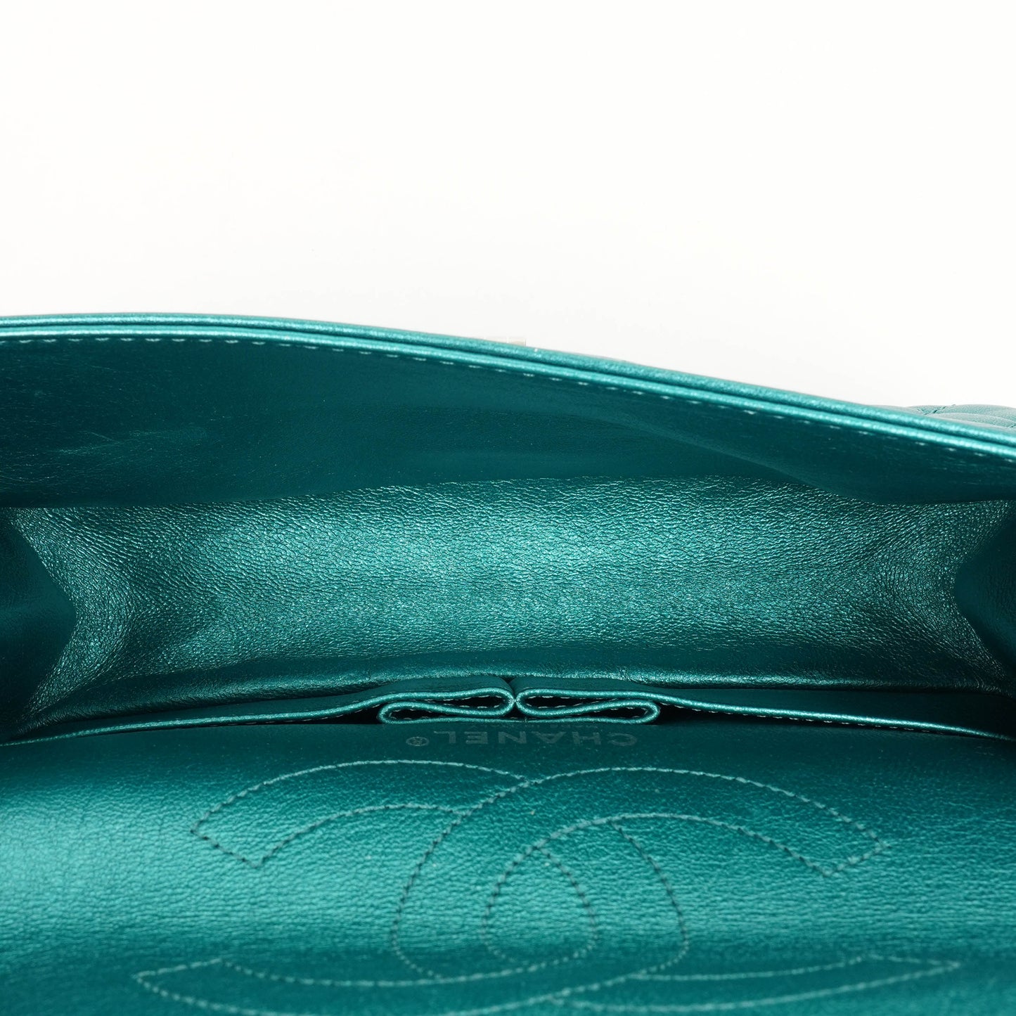 Chanel Turquoise Metallic 2.55 Reissue 225 Double Flap Bag