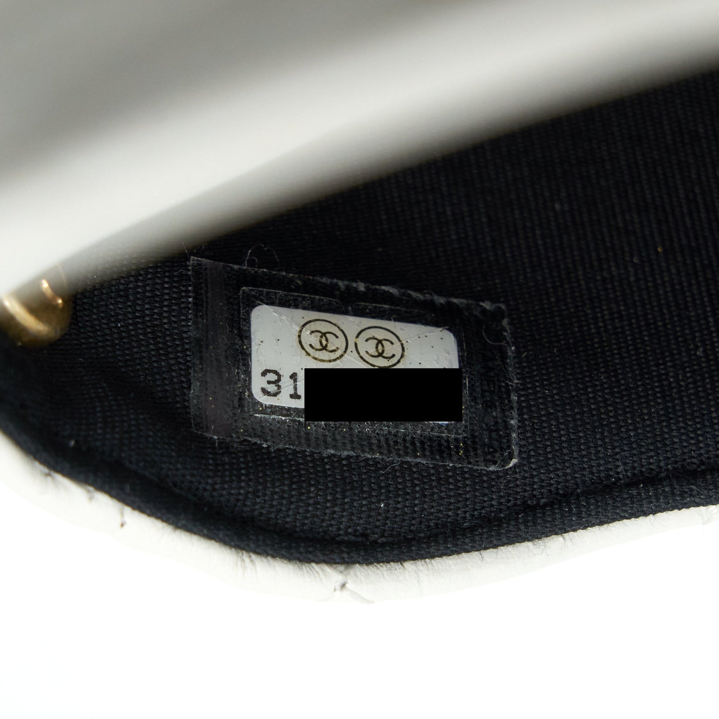 Chanel Pearl Crush Mini Crossbody Bag Lambskin White