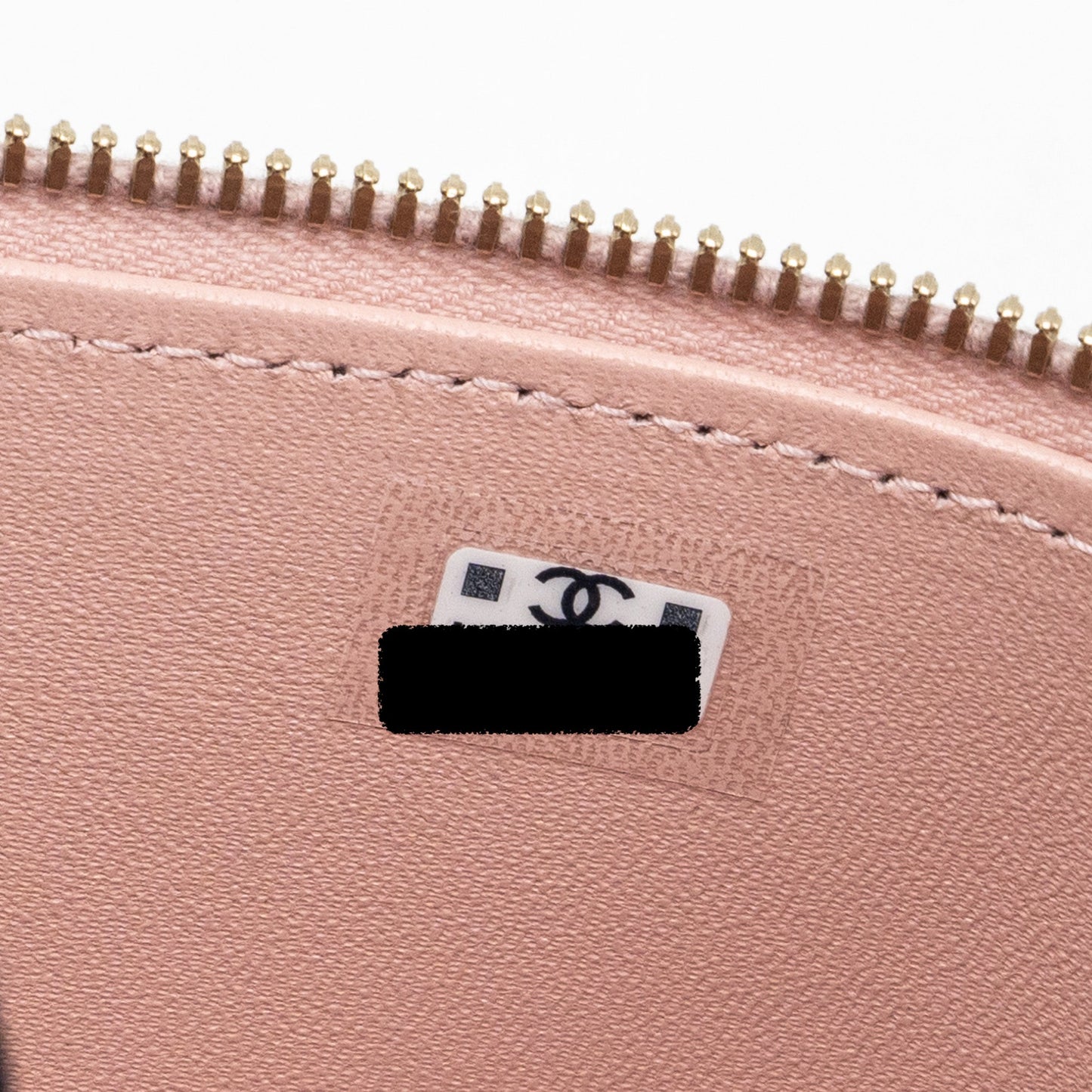 Chanel Long Vanity Case Camellia Chain Lambskin Light Pink (Microchip)