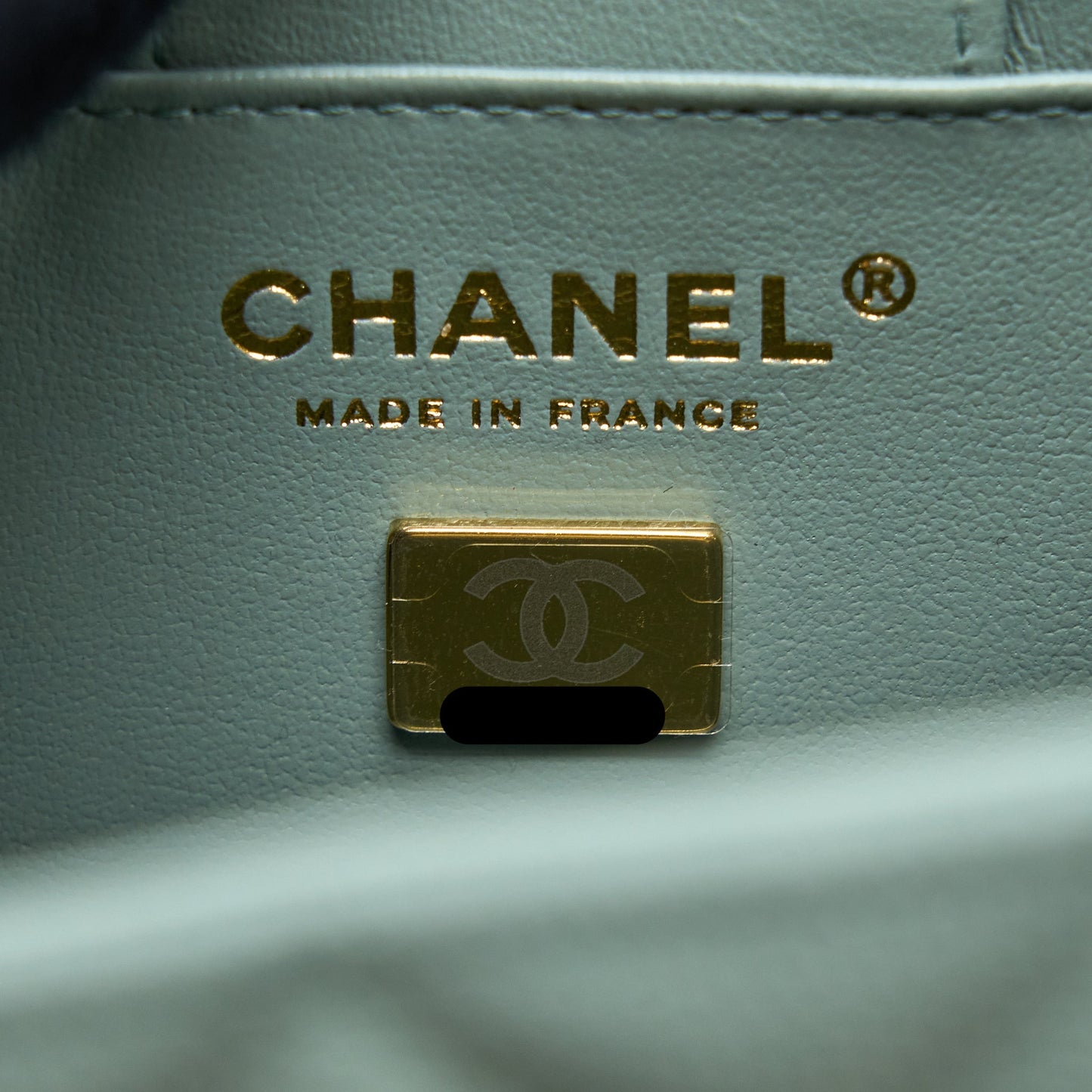 Chanel 23C Mini Bucket Caviar Light Grey L (Microchip)