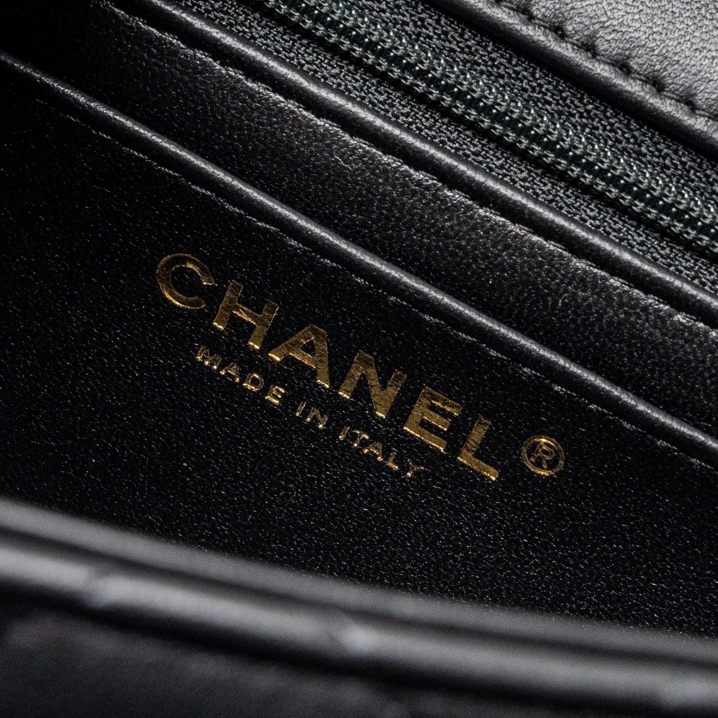 Chanel Top Handle Mini Rectangular Flap Bag Lambskin Black L (Microchip)