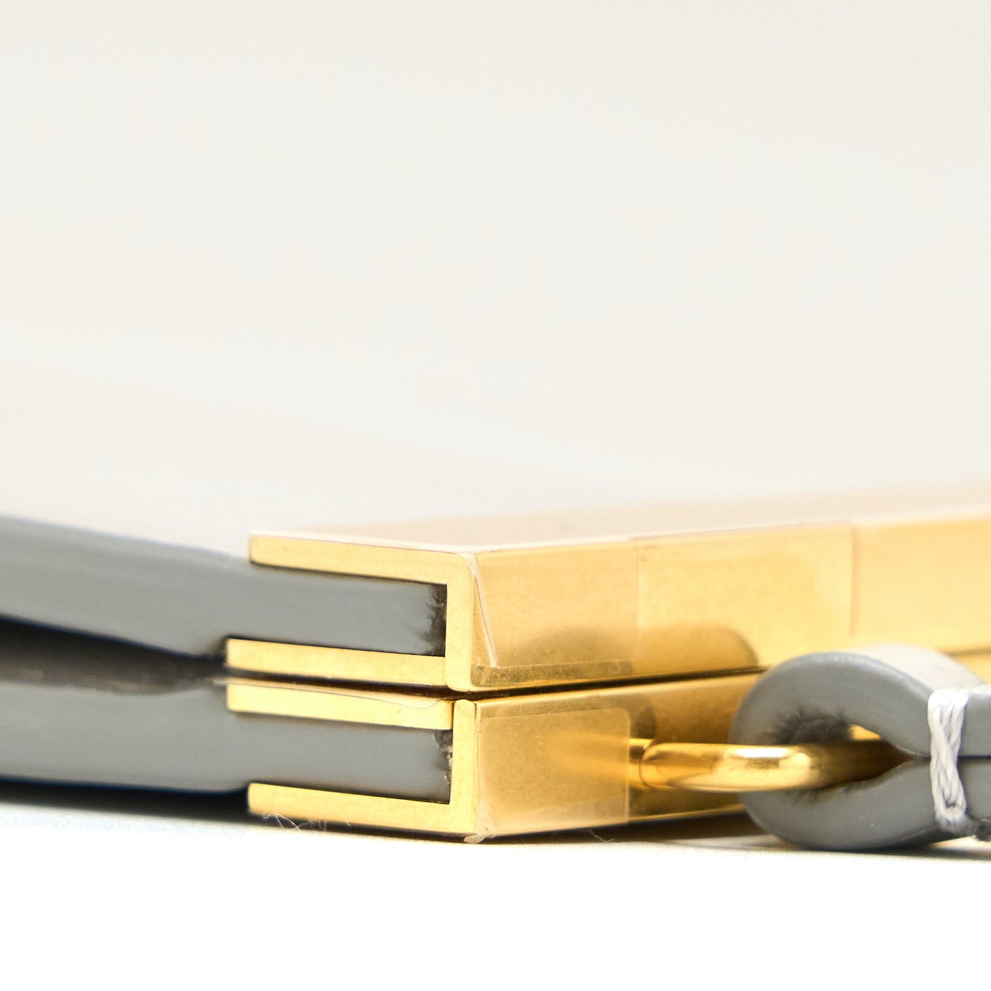 Celine Mini Clasp Mini Purse Light Grey Ruthenium