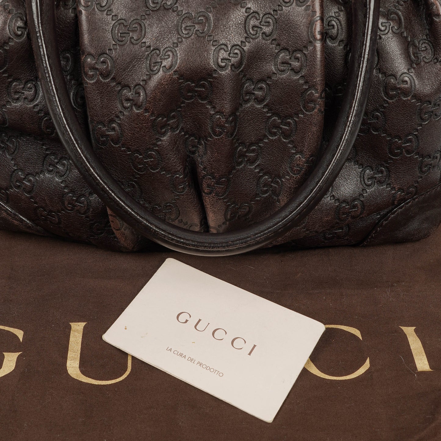 Gucci Guccissima Leather Suckey Hobo Bag