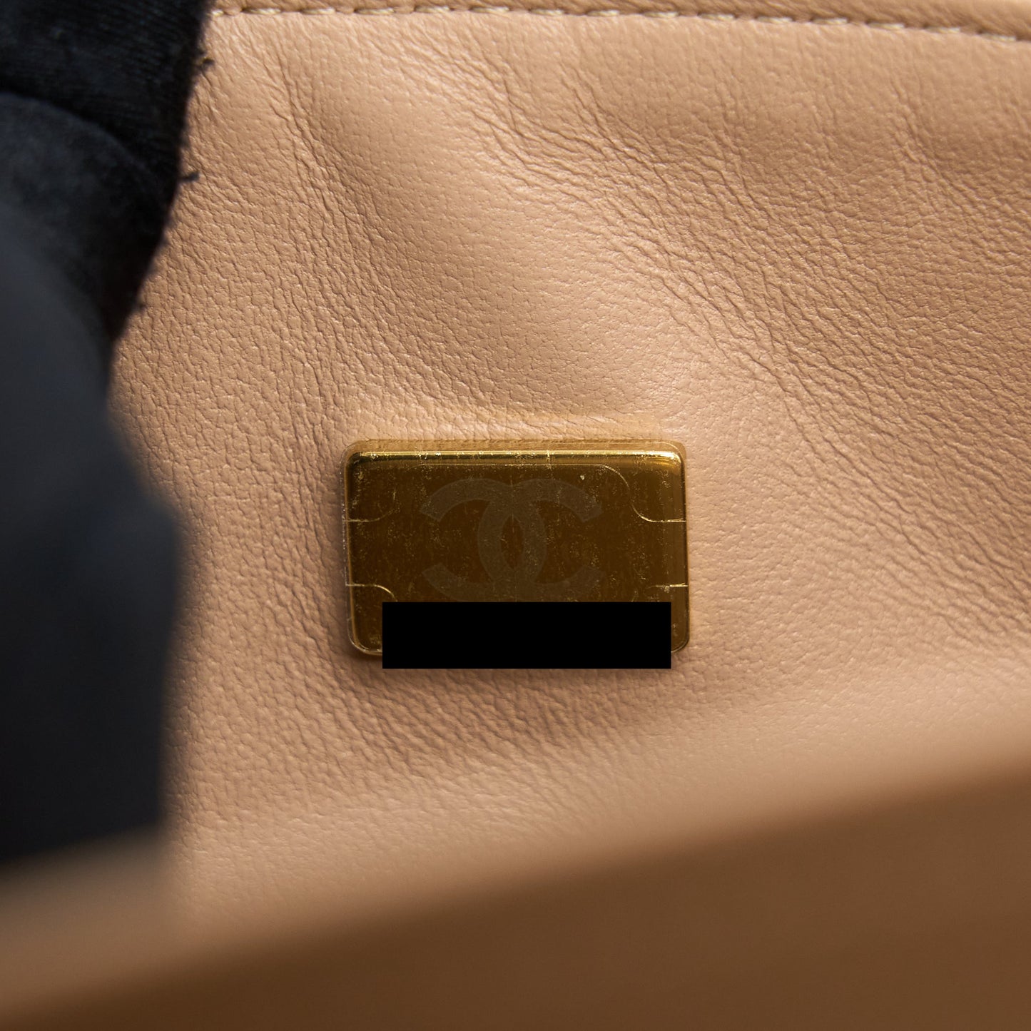 Chanel 22B Small Classic Flap Bag Lambskin Beige L