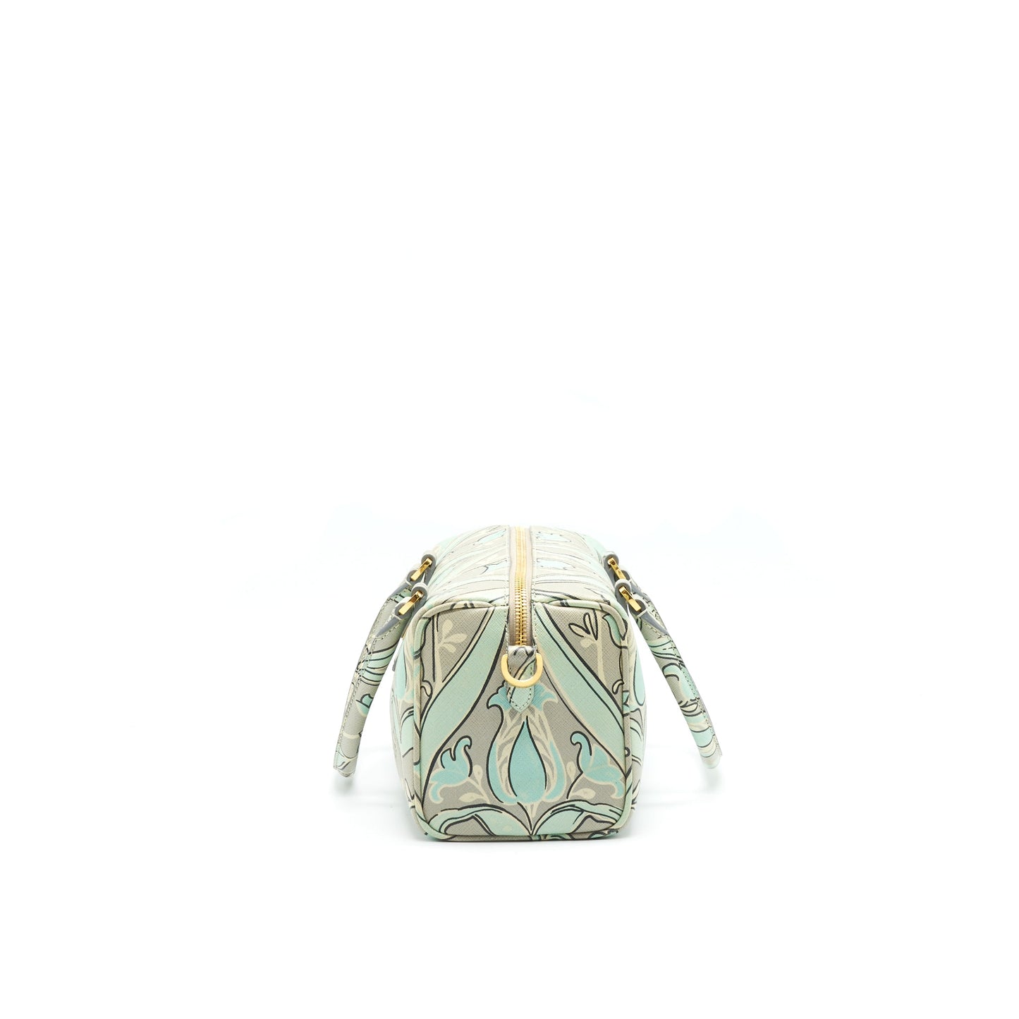 PRADA Print anise Boston Purse