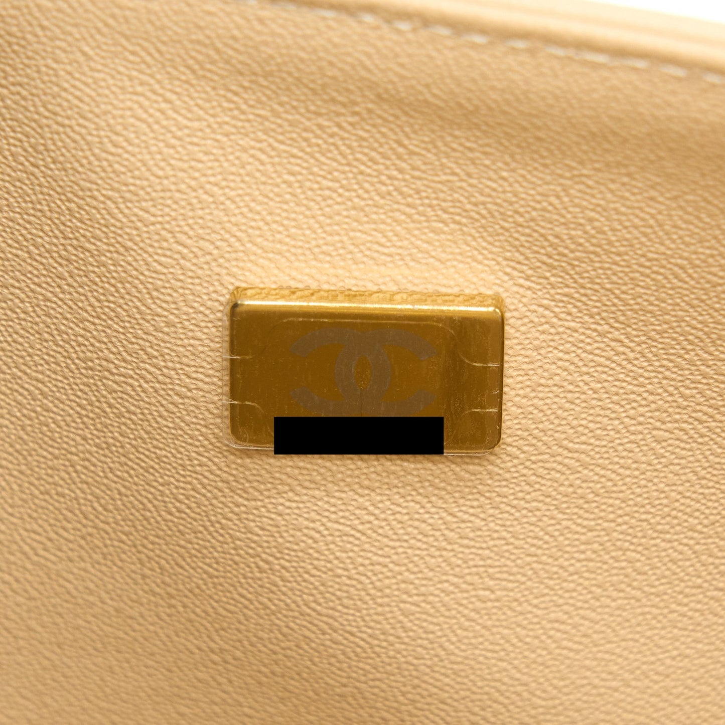 Chanel Medium Classic Flap Bag Lambskin Beige L (Microchip)