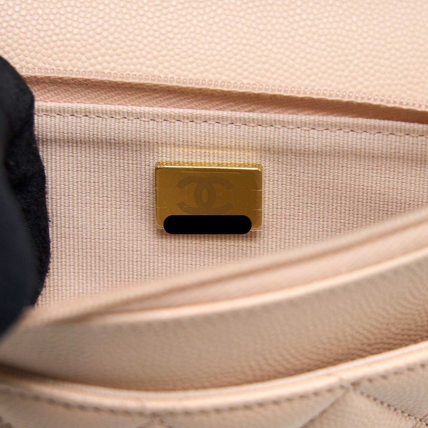 Chanel Classic Wallet On Chain Caviar Light Pink L (Microchip)