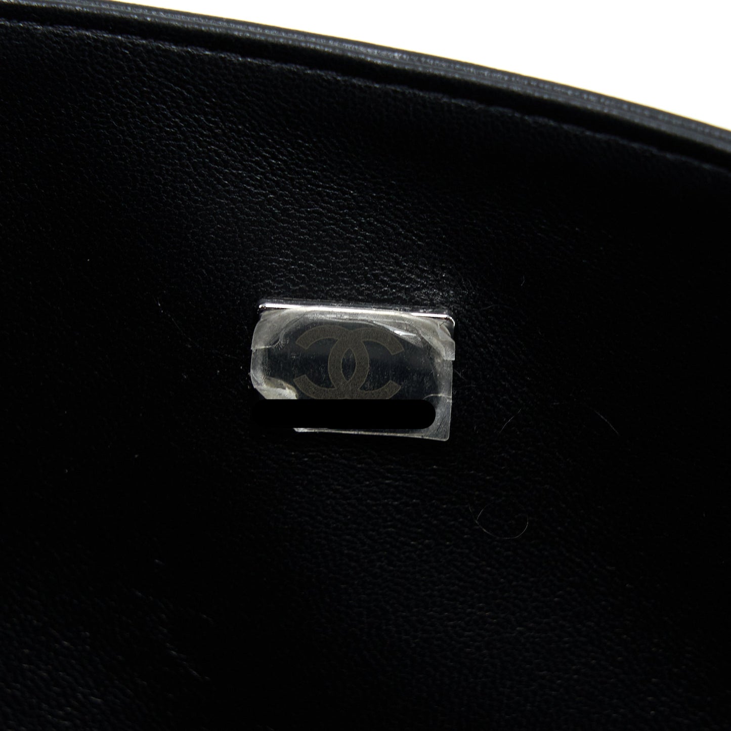 Chanel Medium Classic Double Flap Bag Lambskin So Black with Black Hardware (Microchip)