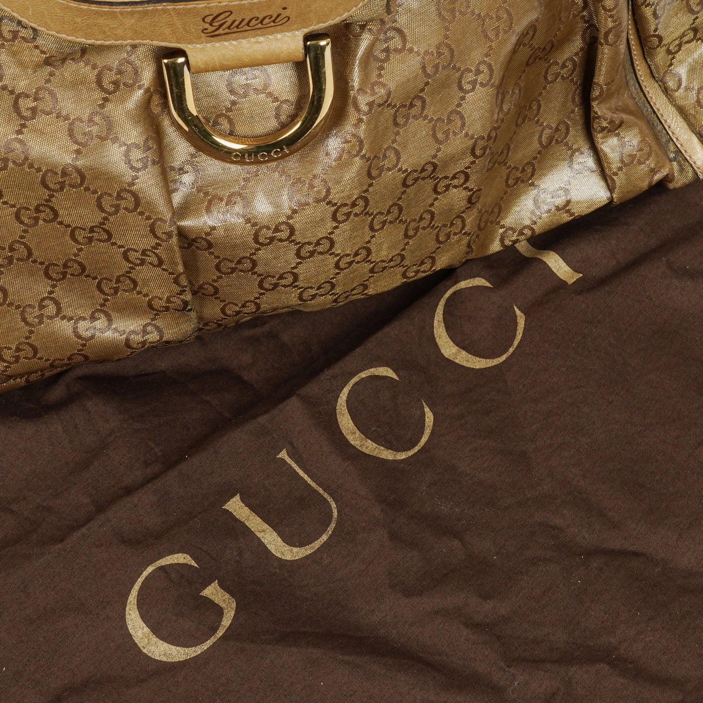 Gucci D-Ring GG Crystal Shoulder Bag