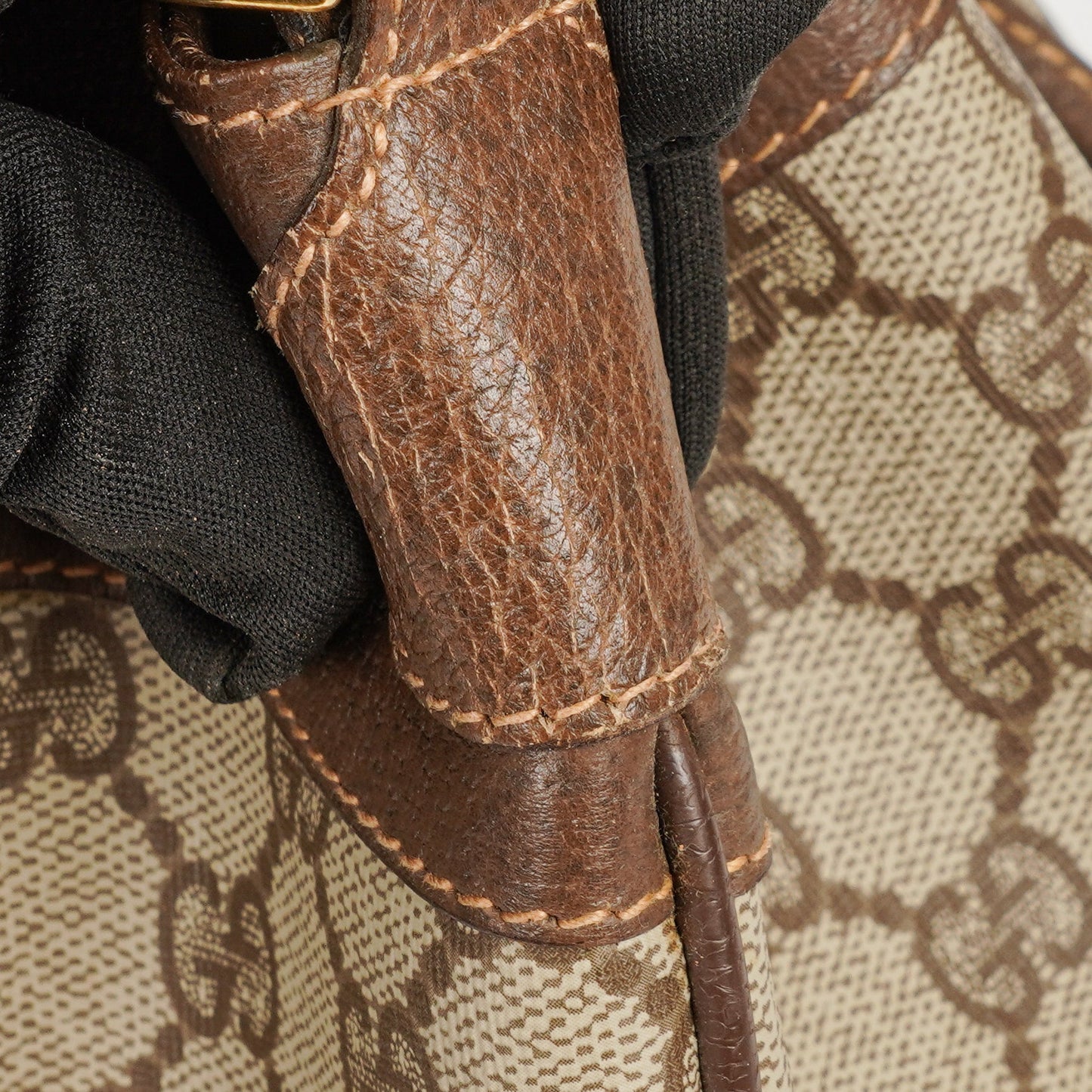 Gucci Ophidia GG Web Sherry Line Bucket Bag