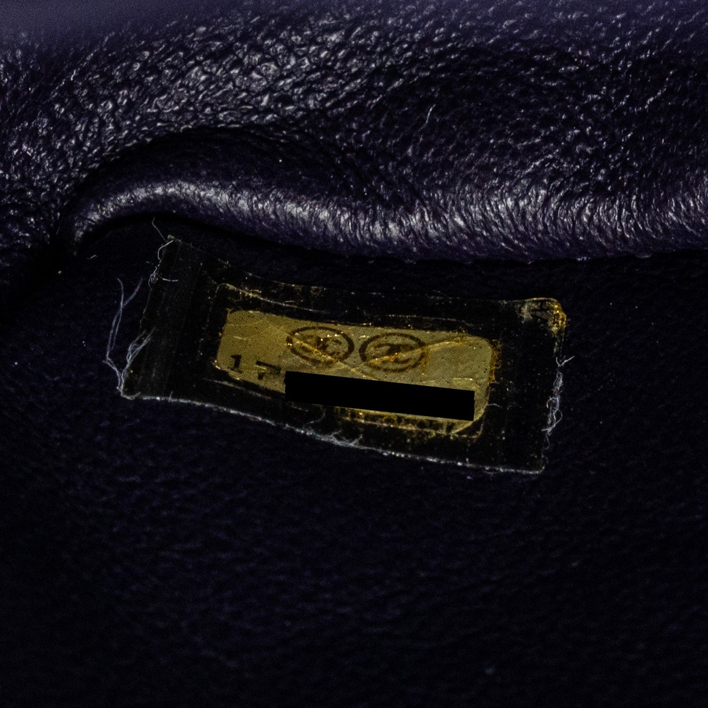 CHANEL Large 2.55 REISSUE FLAP BAG AGED CALFSKIN DARK PURPLE RUTHENIUM HARDWARE