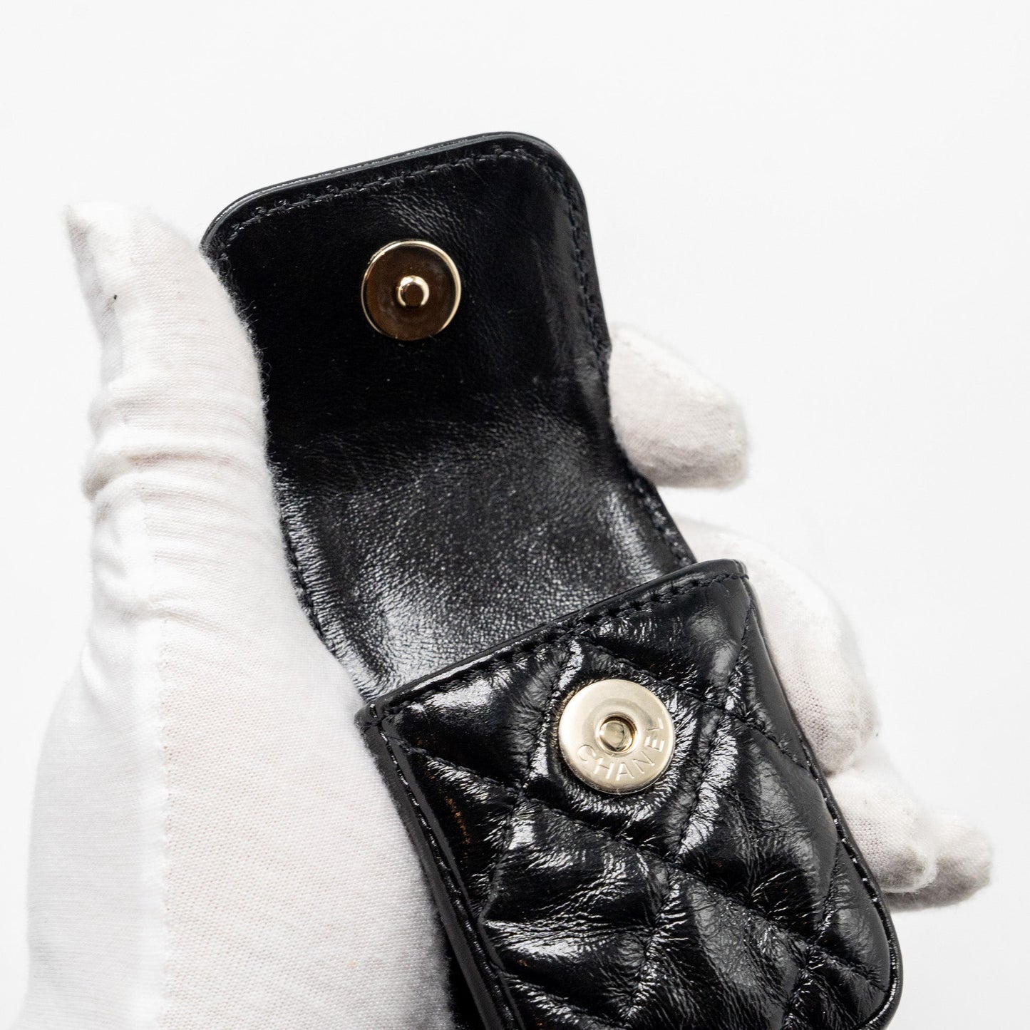 Chanel 22A Mini Backpack Patent Black L (microchip)