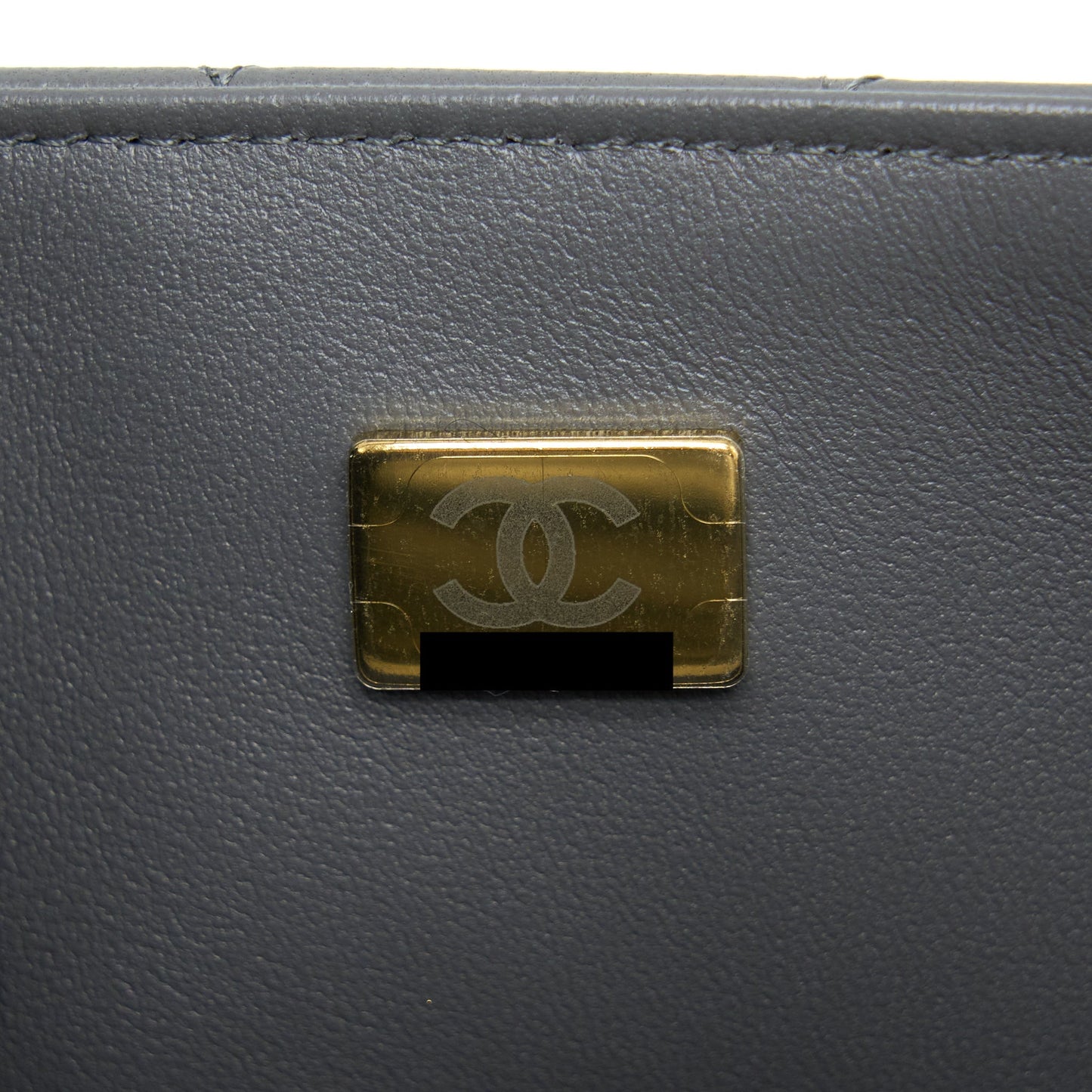 Chanel 22A Mini Rectangular Flap Bag Lambskin Grey L (Microchip).