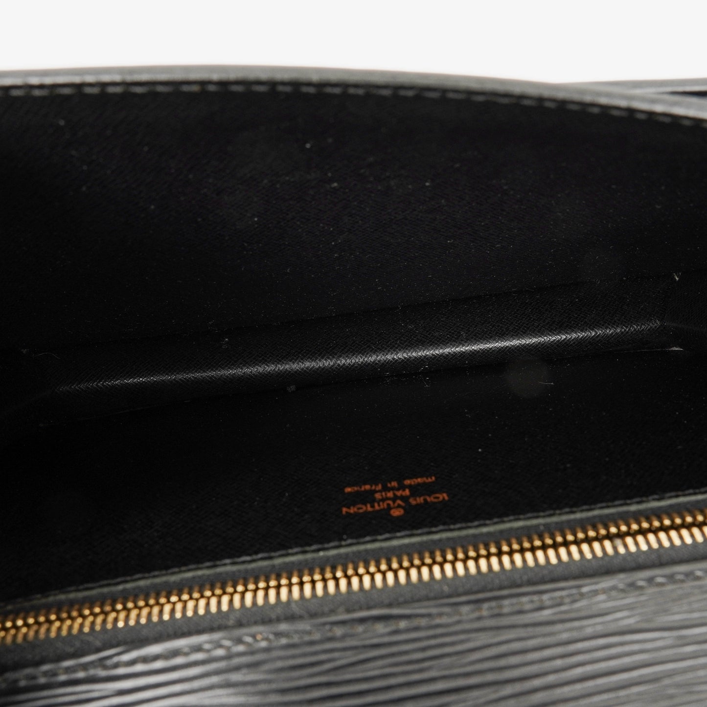 Louis Vuitton Pochette Sellier Dragonne Black EPI Leather Clutch Bag