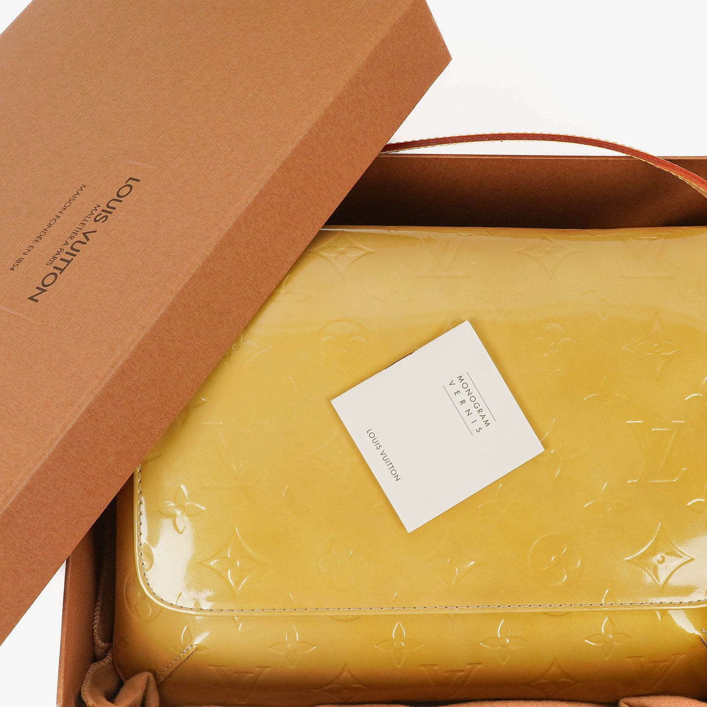 Louis Vuitton Thompson Street Yellow Monogram Vernis Leather Shoulder Bag