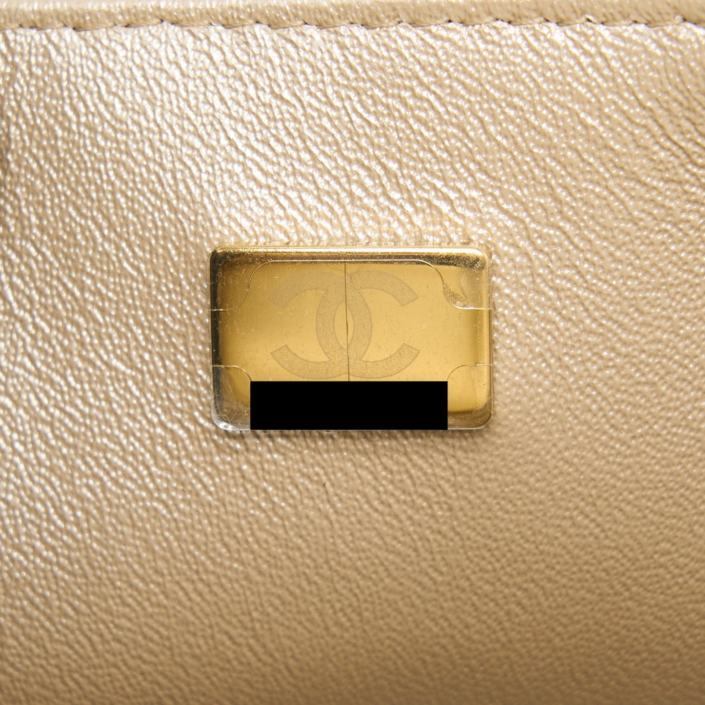 Chanel 22C Mini Rectangular Flap Bag Goatskin Ombre Beige Brushed (Microchip)