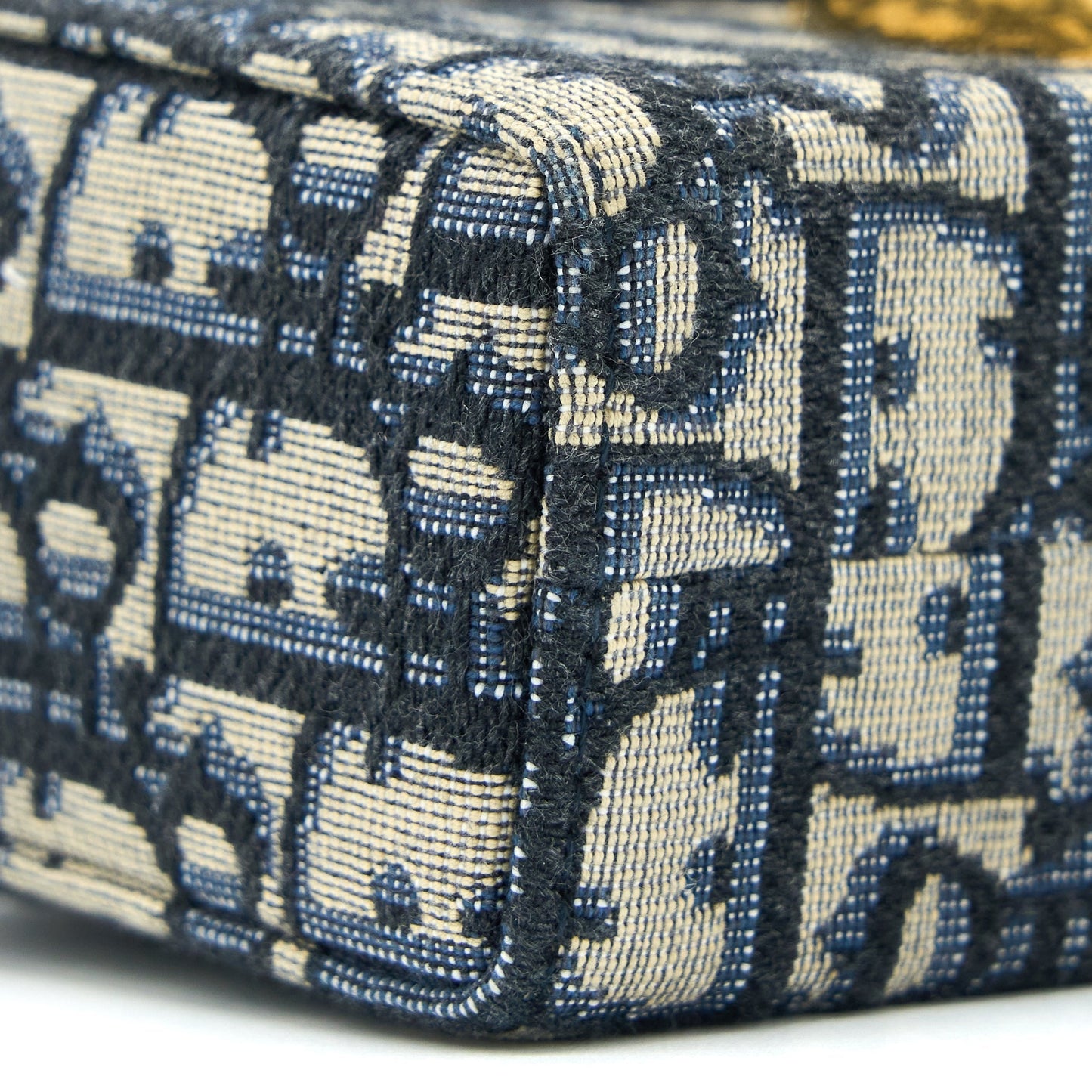 Dior 30 Montaigne Mini Box Purse Blue Oblique