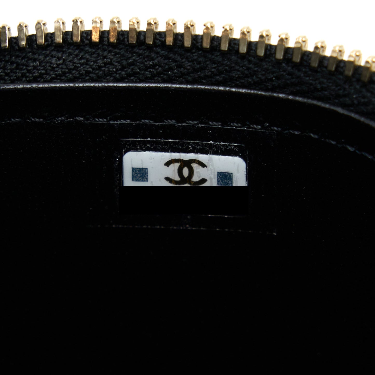 Chanel 22B Detailed Top Handle Mini Vanity With Chain Lambskin Black Brushed