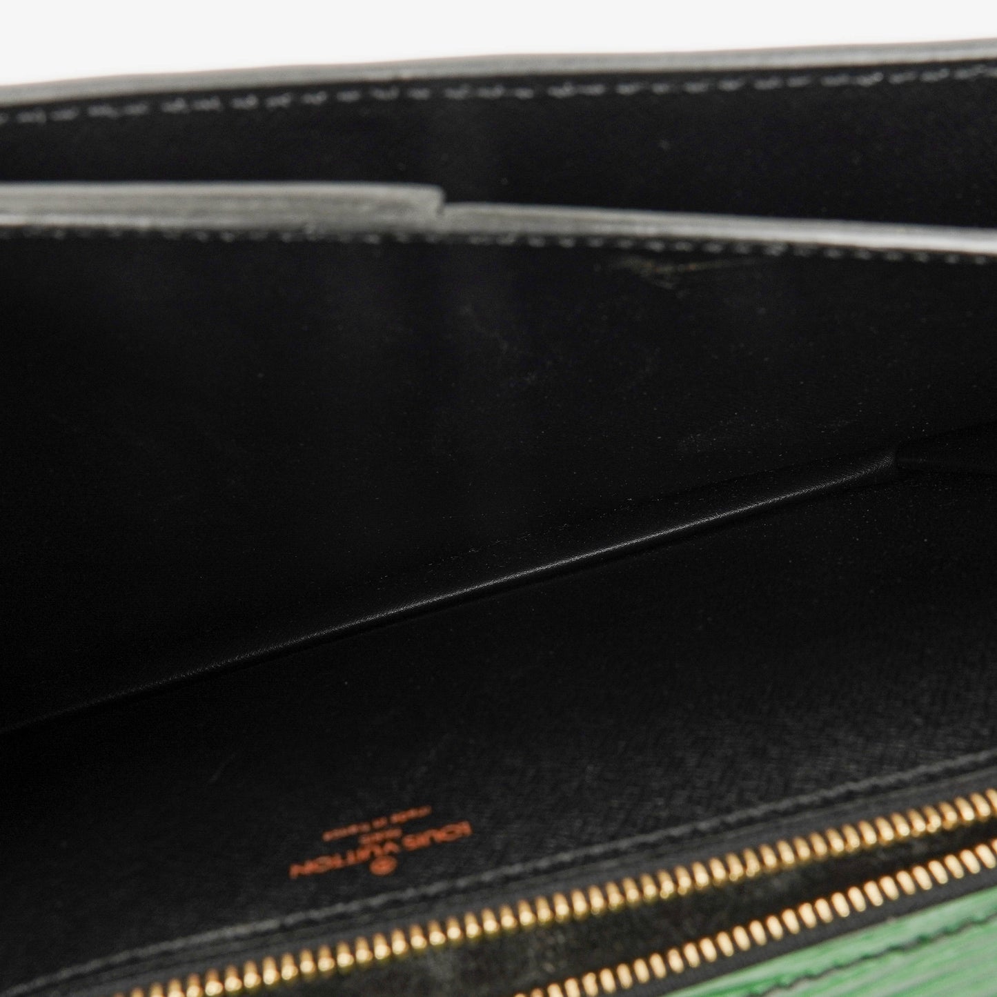 Louis Vuitton Serviette Ambassador Green EPI Leather Briefcase