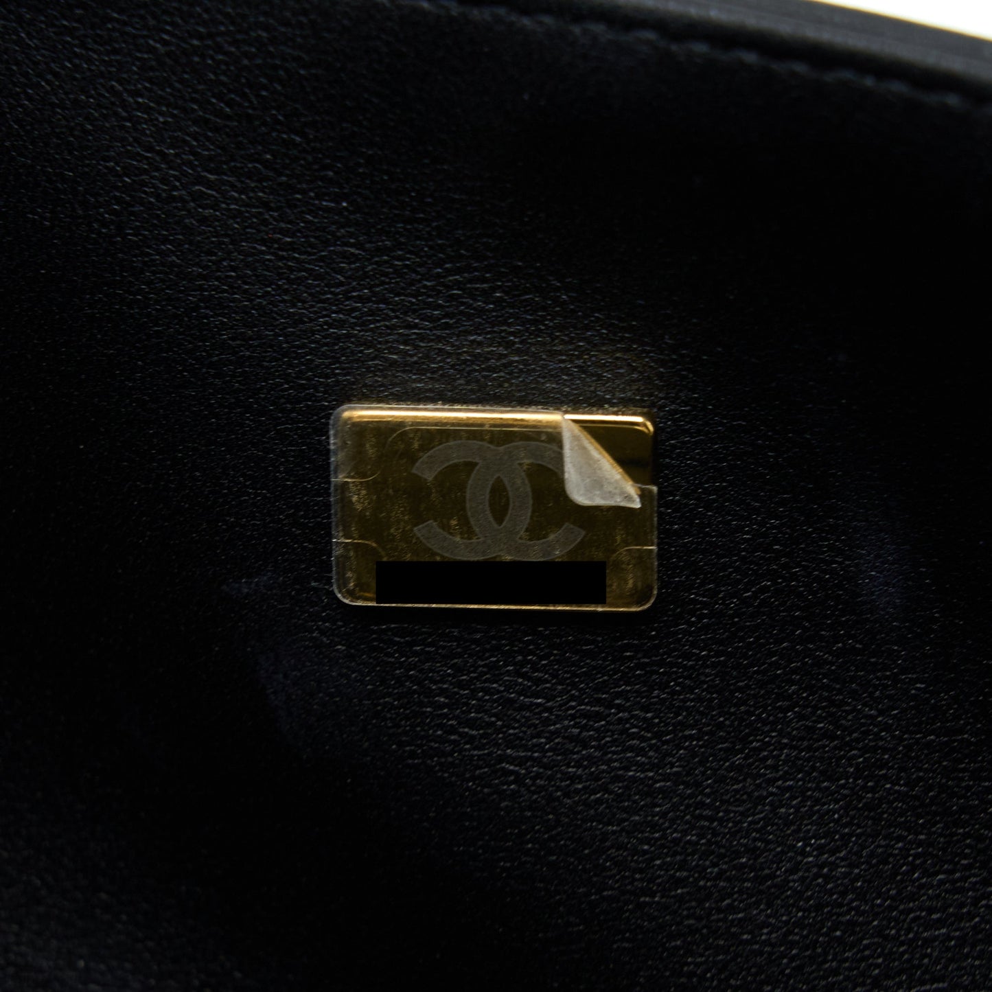 Chanel Medium Boy Bag Lambskin Black Brushed (Microchip)