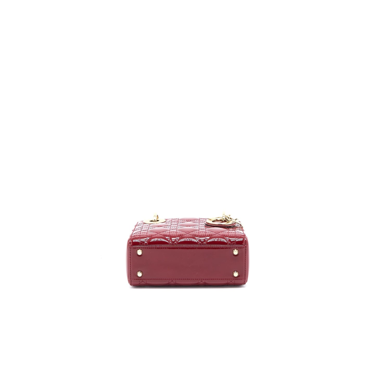Dior Mini Lady Dior Patent Red