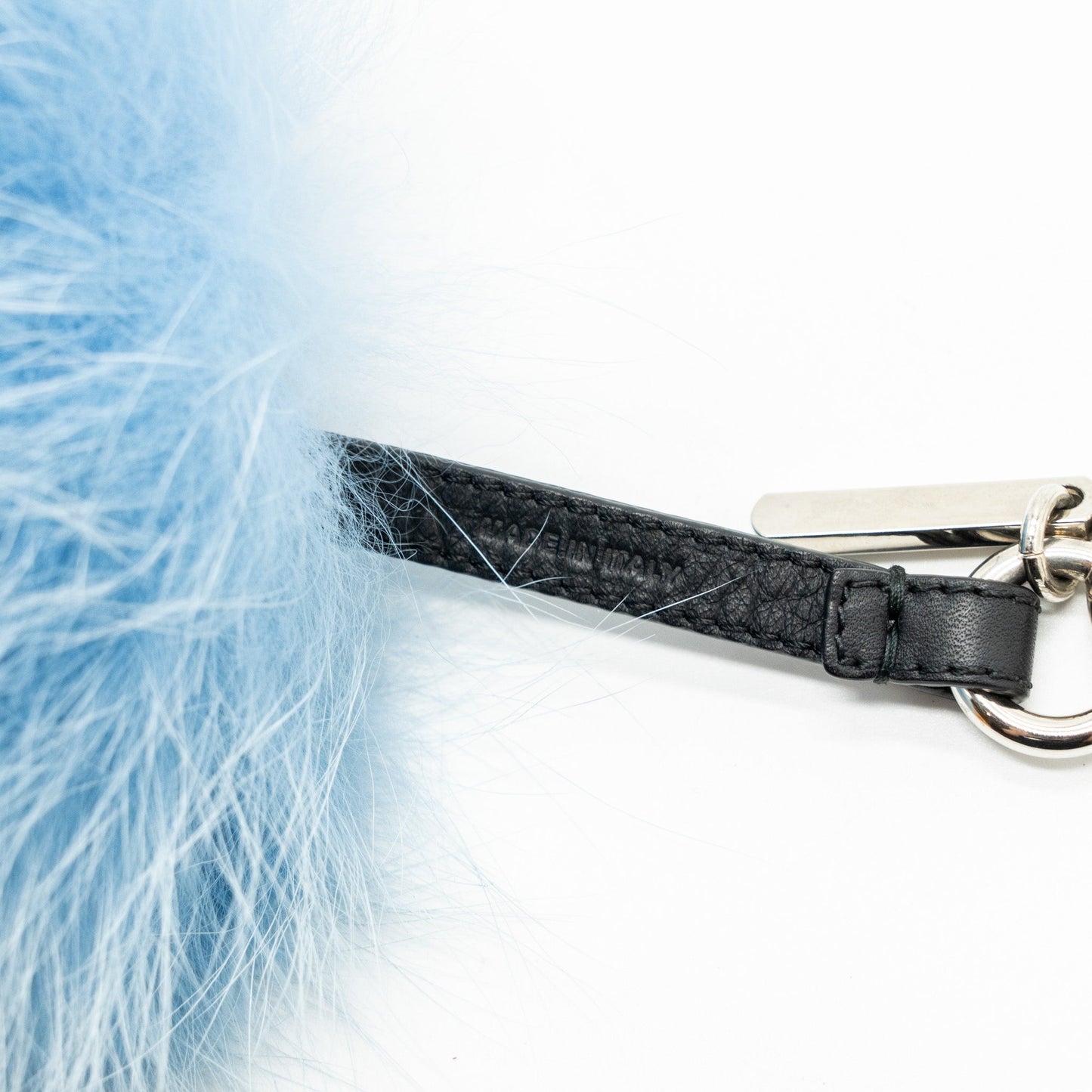 Fendi Blue / Orange Fur Purse Bugs Charm
