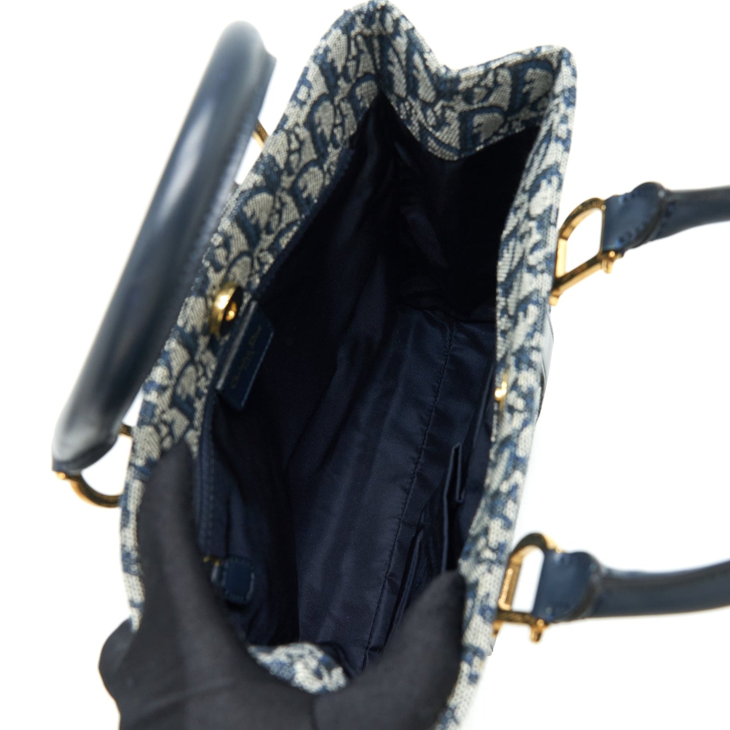 Dior Vintage Tote Purse Oblique Canvas