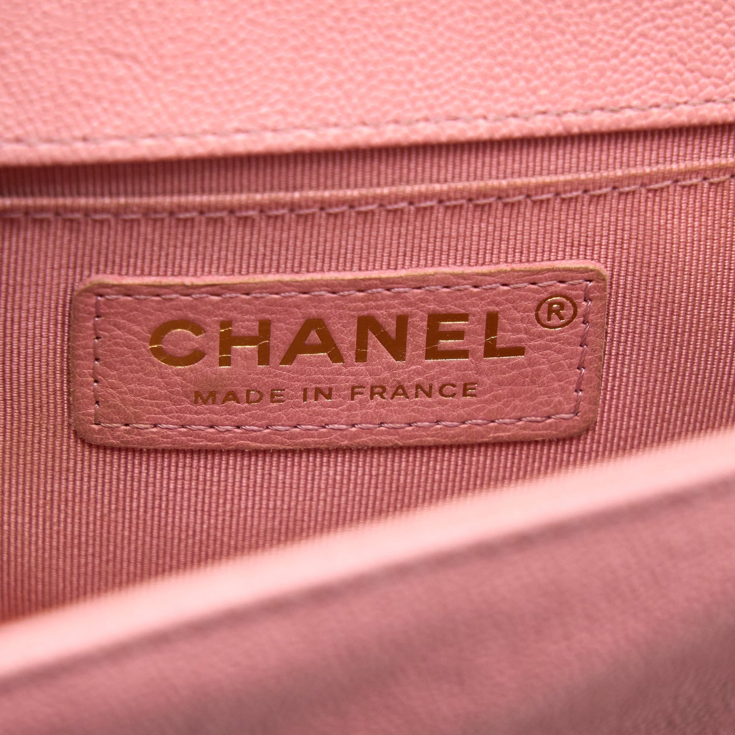 Chanel Small Boy Bag Caviar Pink L