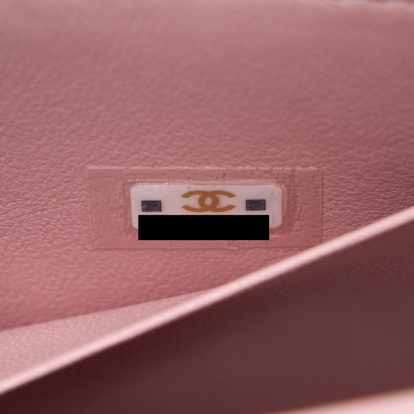 Chanel 22B Flap Bag Enamel/CC Logo Top Handle Lambskin NJ523 Light Pink Brushed