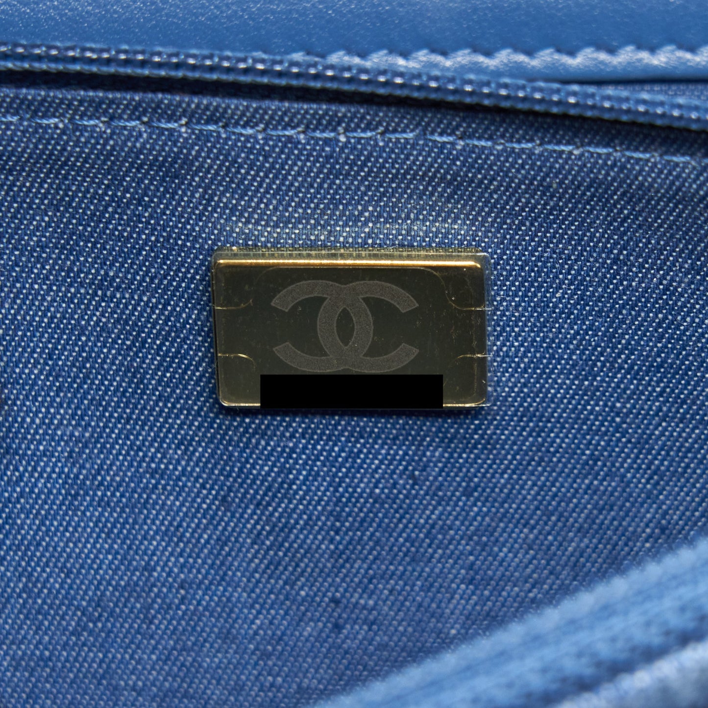 Chanel Pearl Crush Wallet On Chain Denim Blue