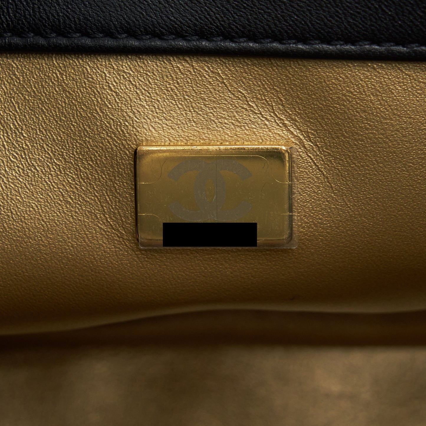 Chanel Mini Square Pearl Crush Lambskin Black