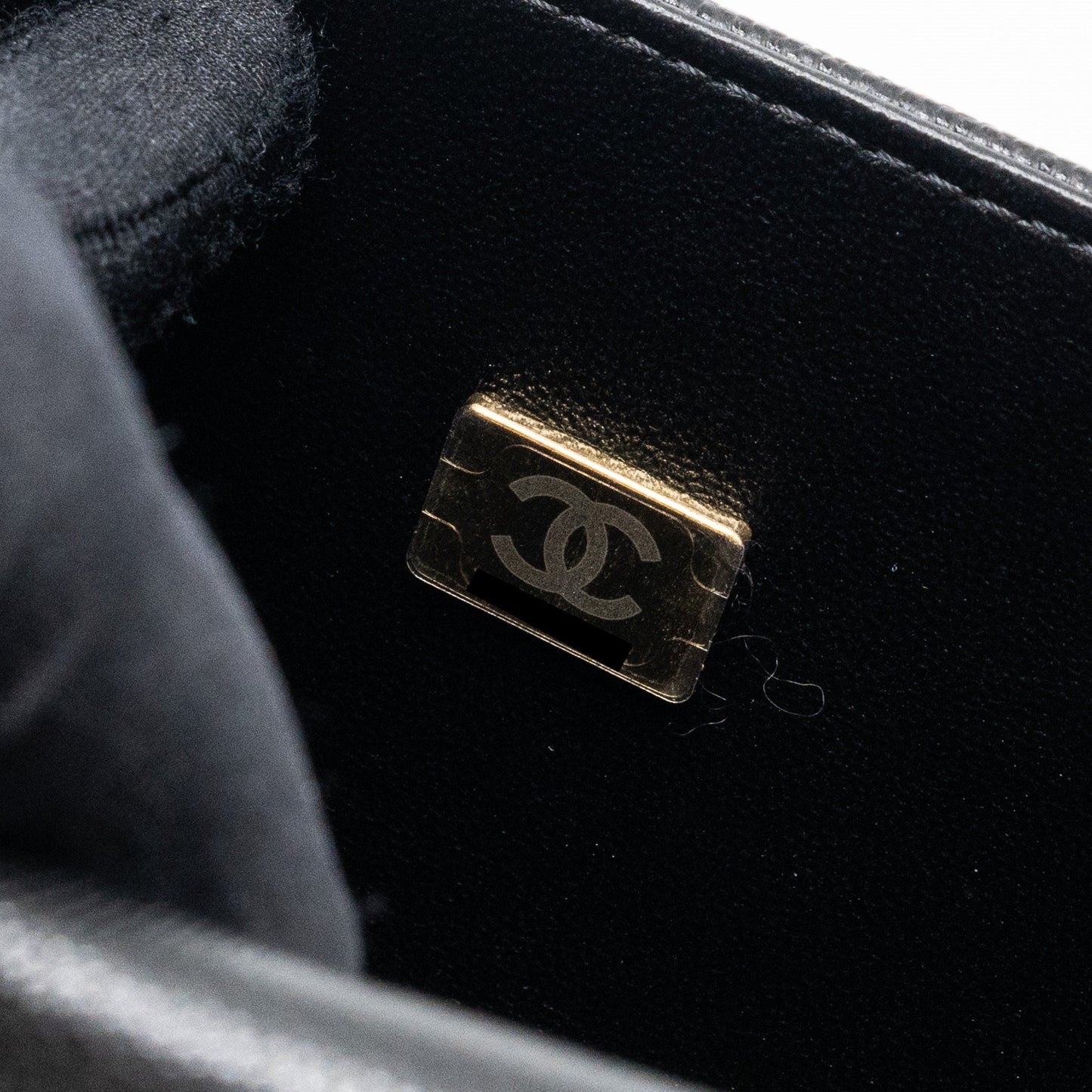 Chanel Medium Classic Boy Bag Caviar Black Brushed (microchip)