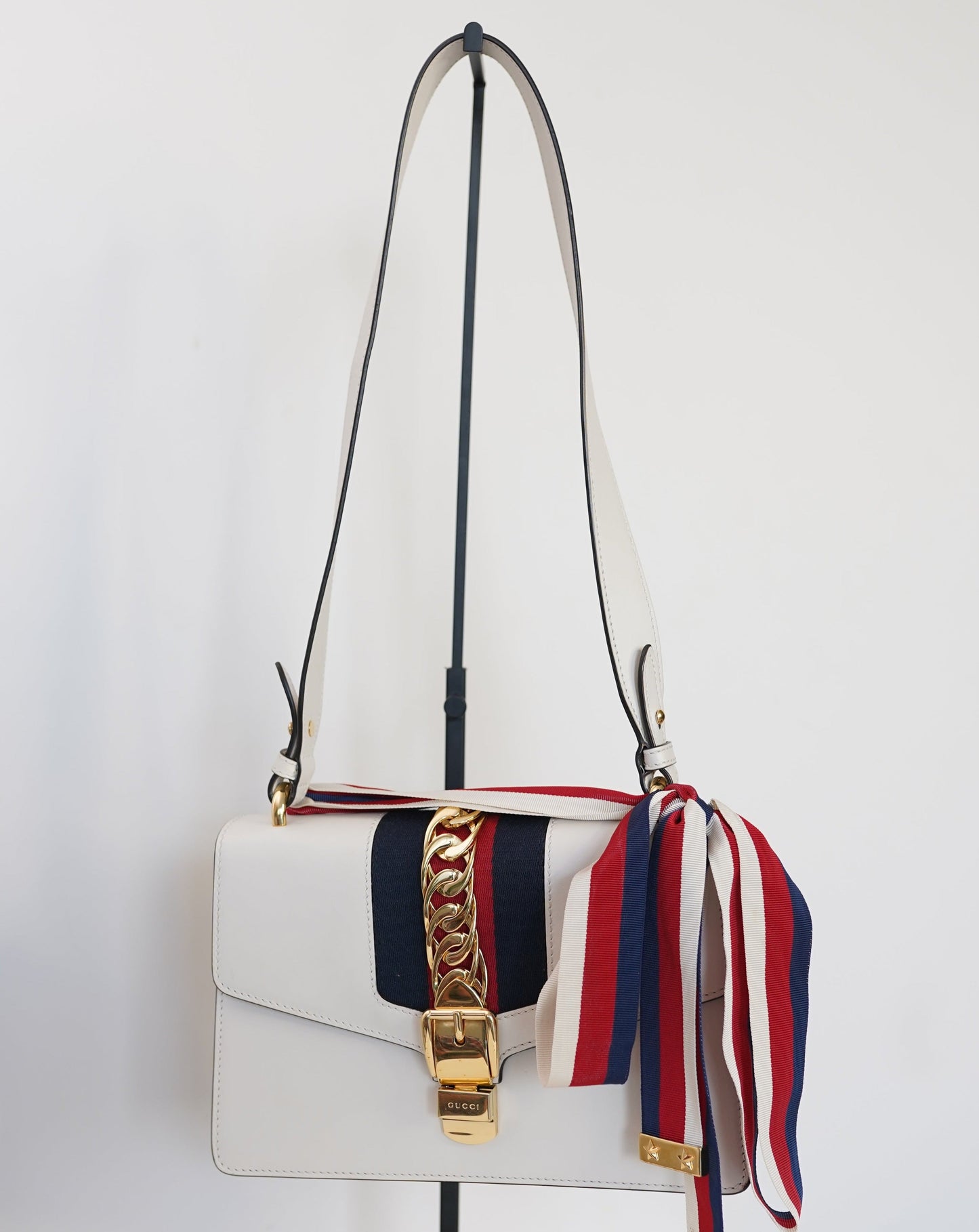 Gucci Lou Chain Leather Shoulder Bag
