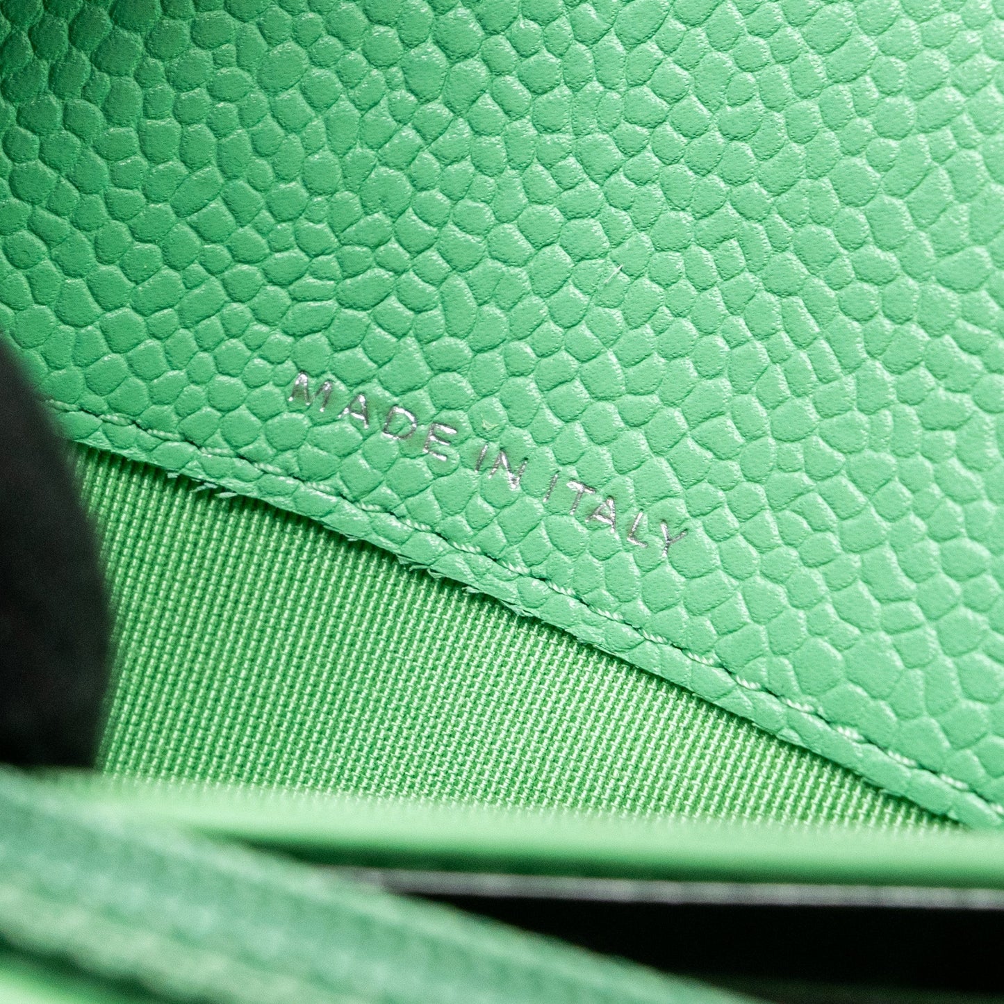 Chanel Classic Flap Wallet Chevron Caviar Green