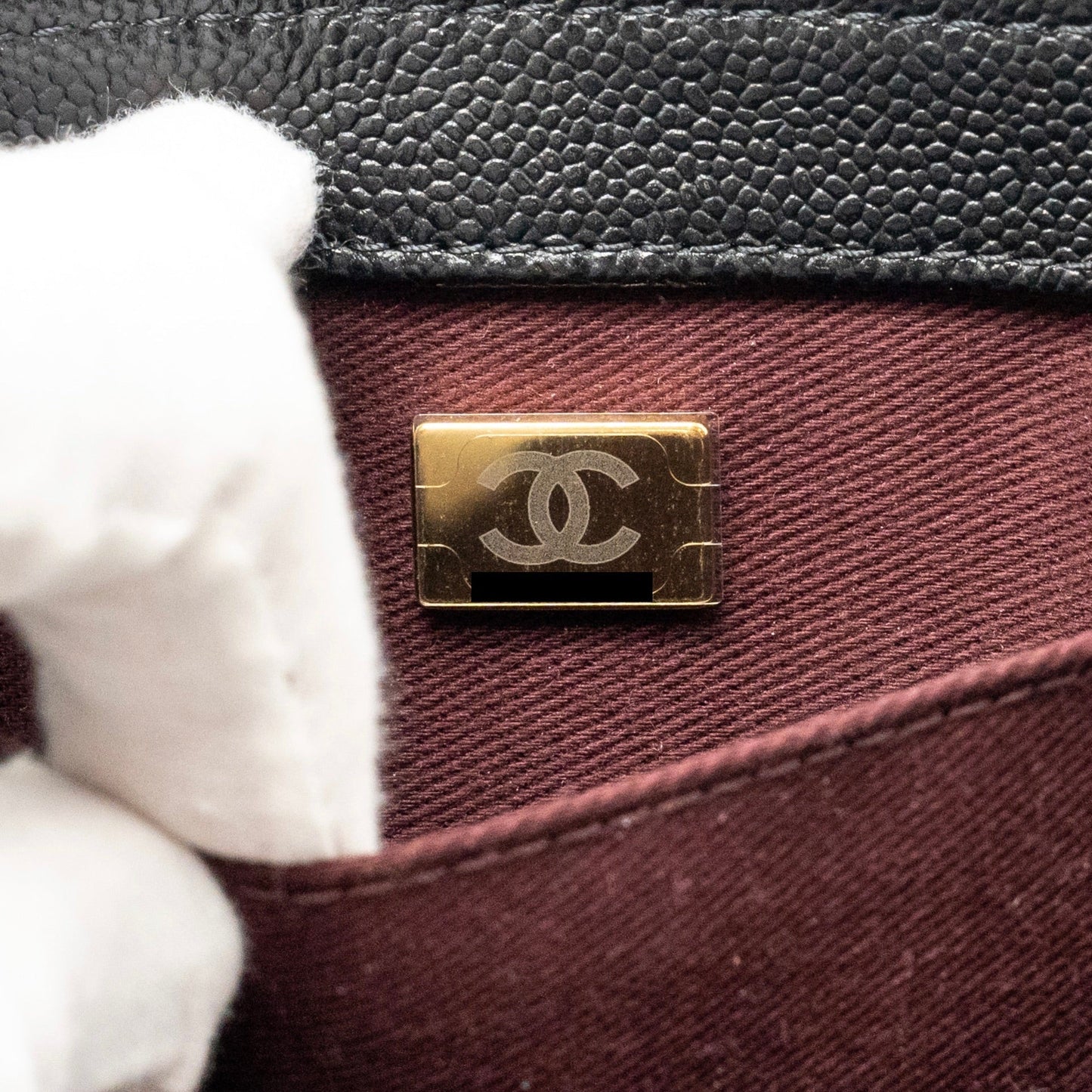 Chanel Small Business Affinity Caviar Black L (Microchip)