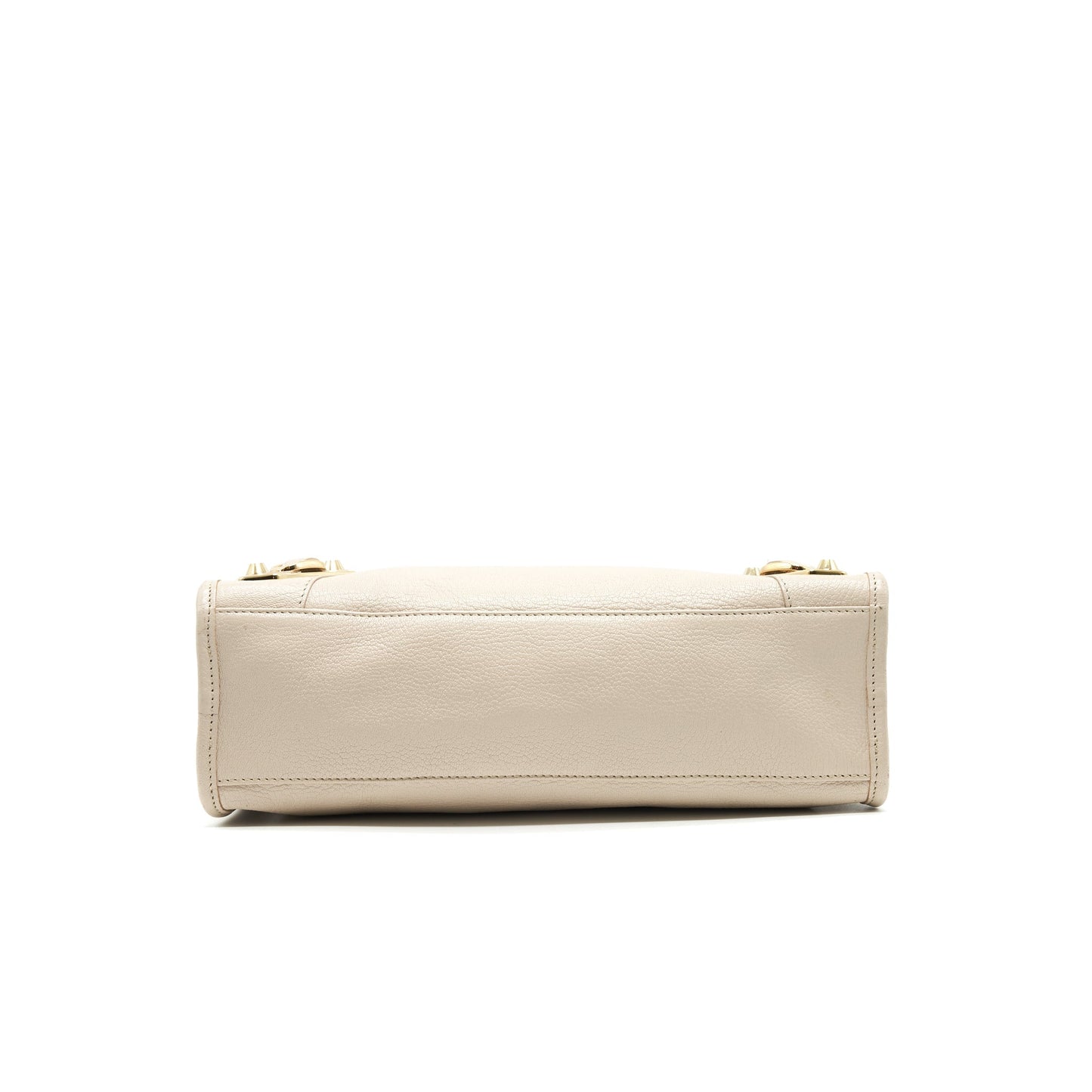 BALENCIAGA SMALL METALLIC BEIGE