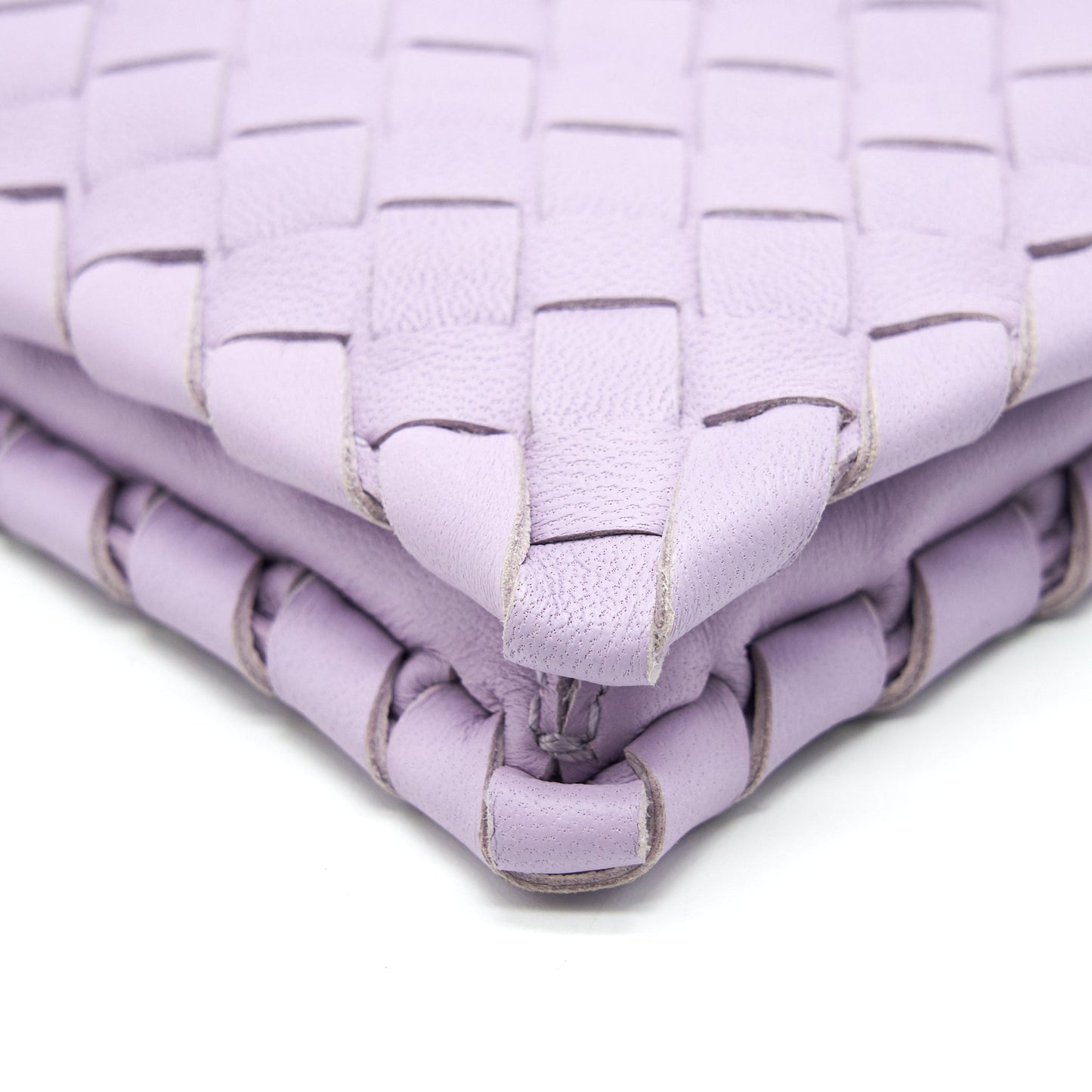 Bottega Veneta Fold Clutch Light Purple