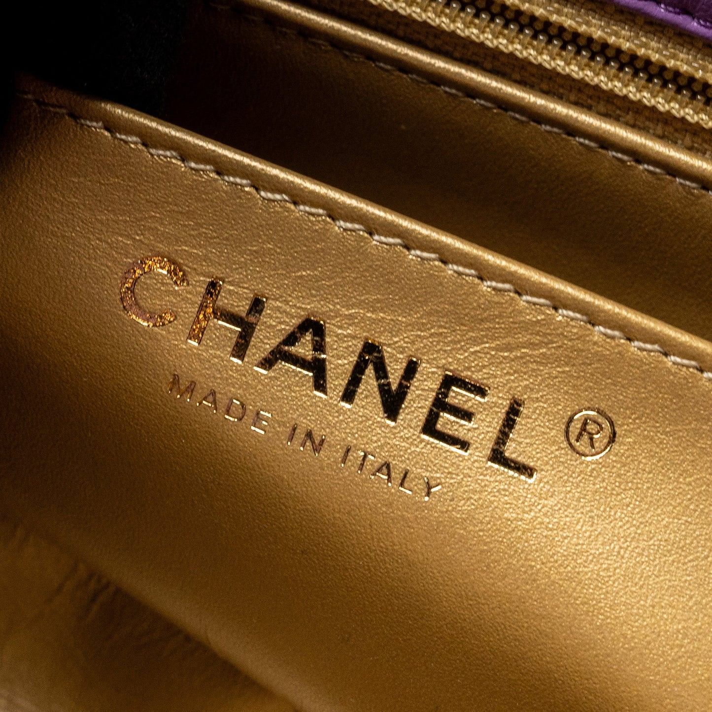 Chanel 22s Pearl Crush Mini Rectangular Flap Bag Lambskin Purple (microchip)