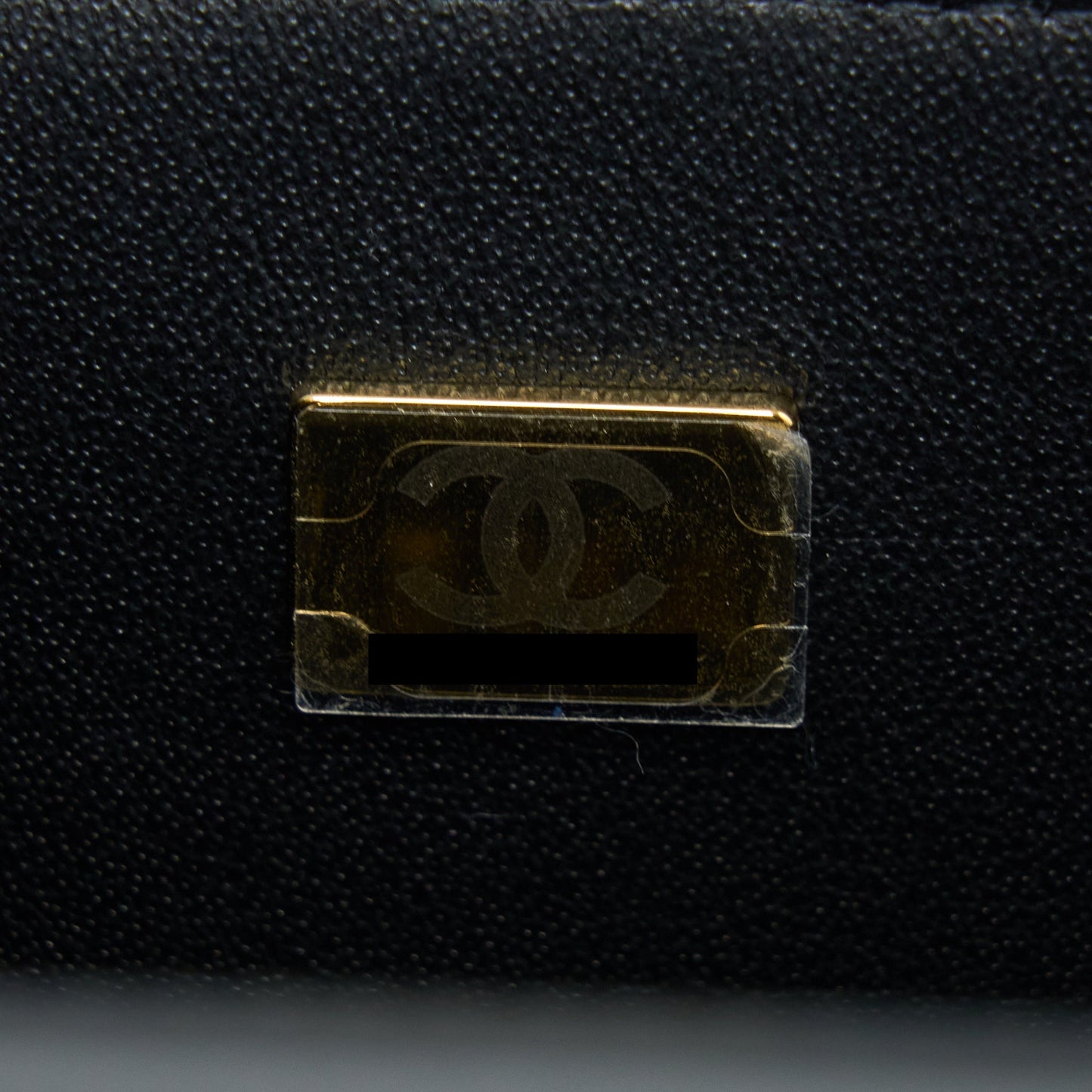 Chanel 21K Top Handle Mini Rectangular Flap Bag Lambskin Black Brushed (Microchip)