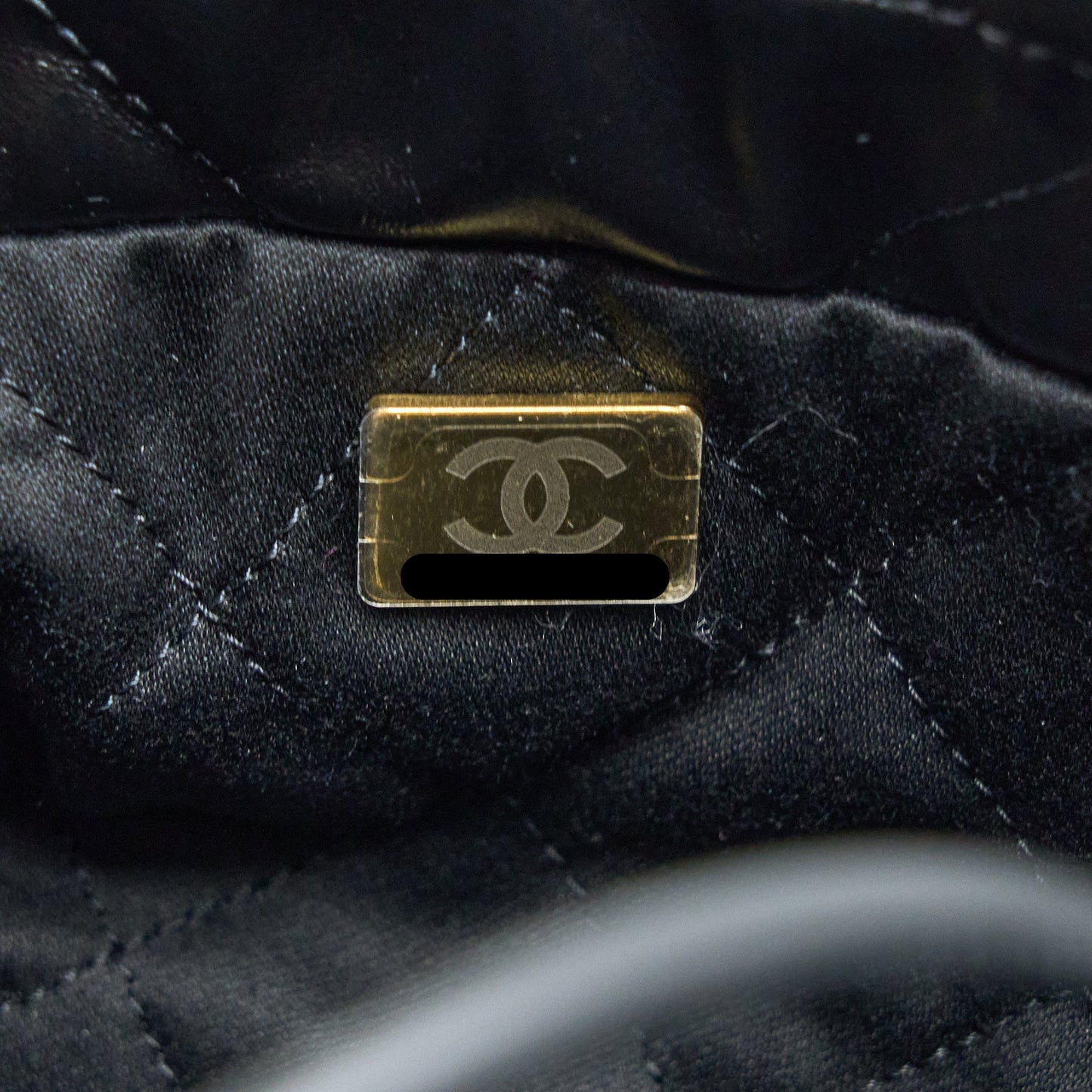 Chanel 23s Mini 22 Bag Aged Calfskin Black Brushed (Microchip)