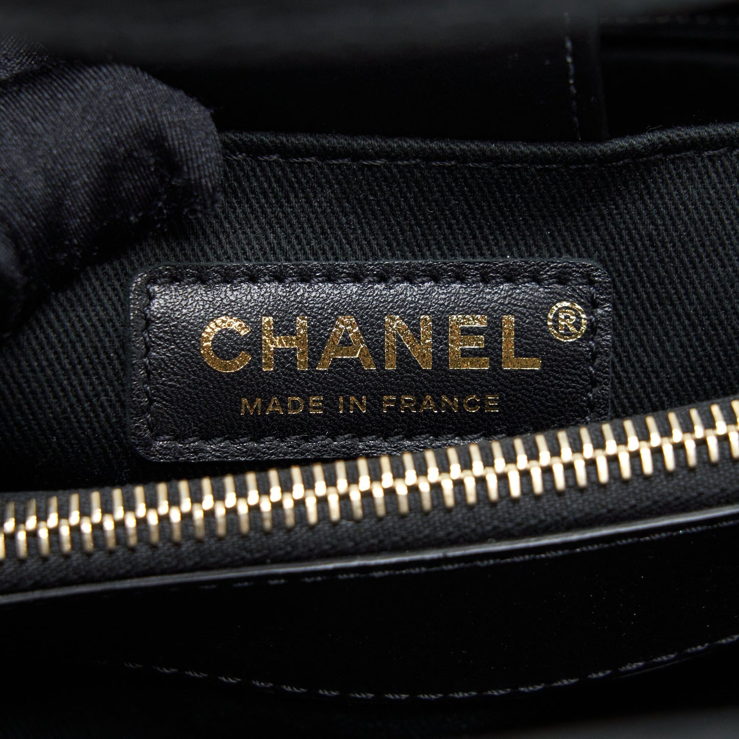 Chanel Suede Leather Tote Bag Black L